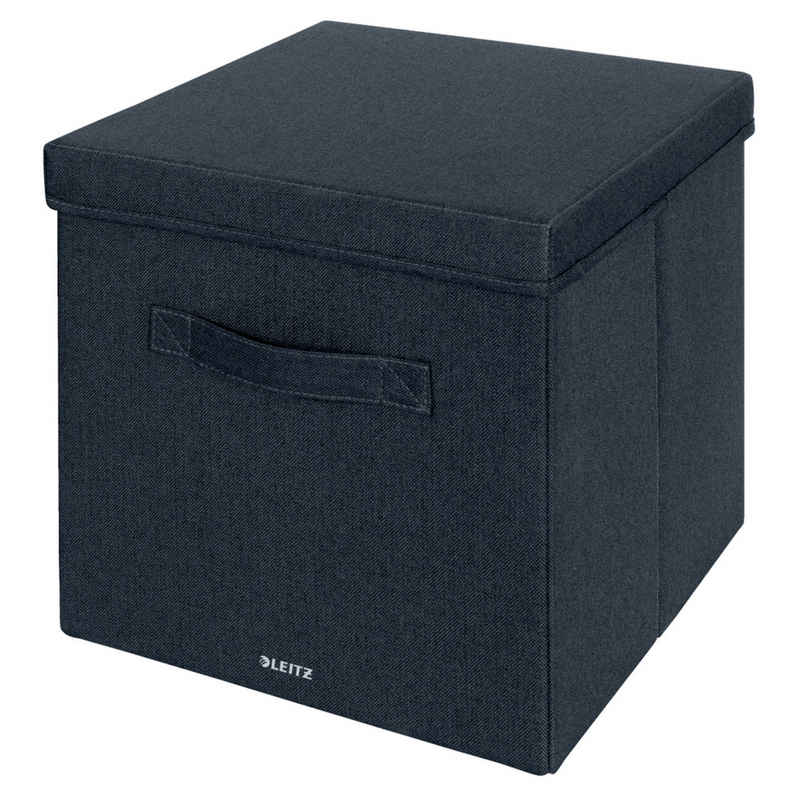 LEITZ Aufbewahrungsbox Leitz Aufbewahrungsbox mit Deckel groß grau Nr. 6145-89, PA= 2 Stück