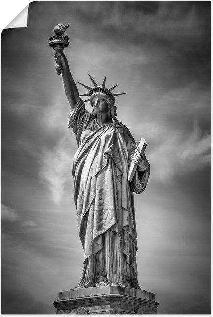 Artland Wandbild »New York City Freiheitsstatue II«, Bilder von Amerika (1 Stück), in vielen Größen & Produktarten - Alubild / Outdoorbild für den Außenbereich, Leinwandbild, Poster, Wandaufkleber / Wandtattoo auch für Badezimmer geeignet-Otto
