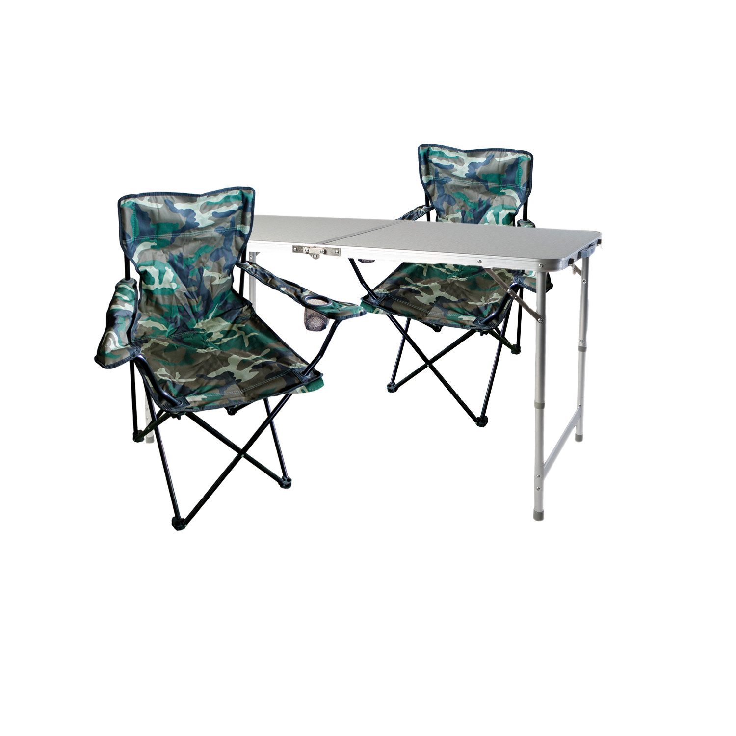 Mojawo Essgruppe 3-teiliges Campingmöbel Set Camouflage