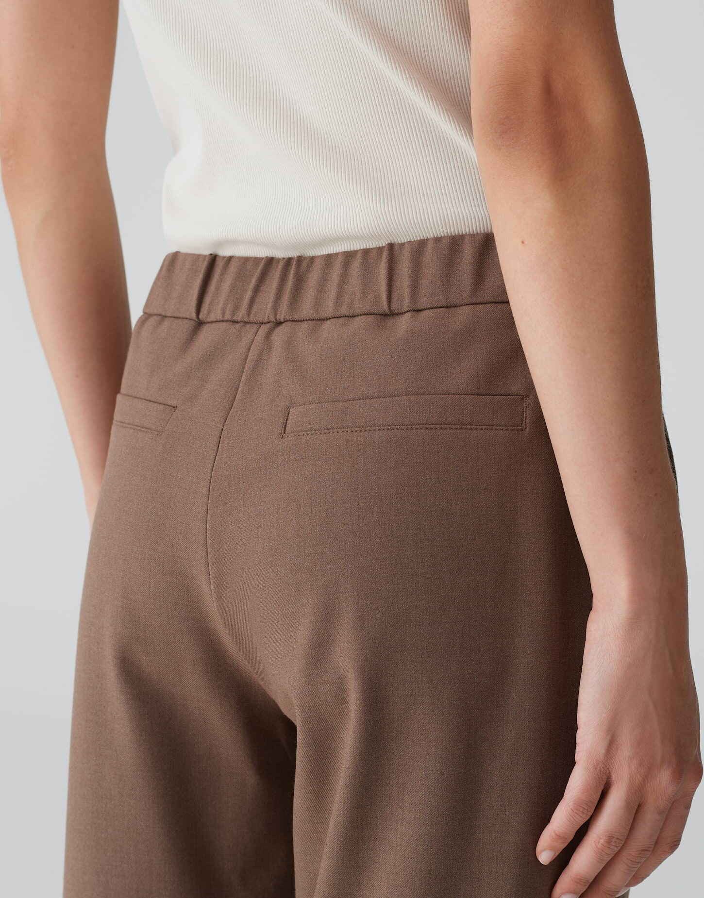 OPUS Stoffhose Jogpants MYHA Relaxed aus weichem Flanell Stoff