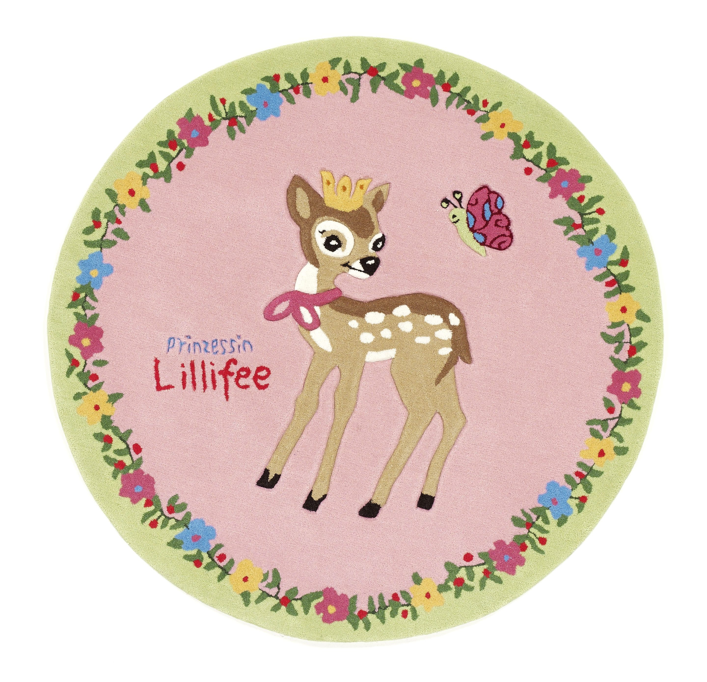 Prinzessin Lillifee Kinderteppich Prinzessin Lillifee rund Reh Rieke