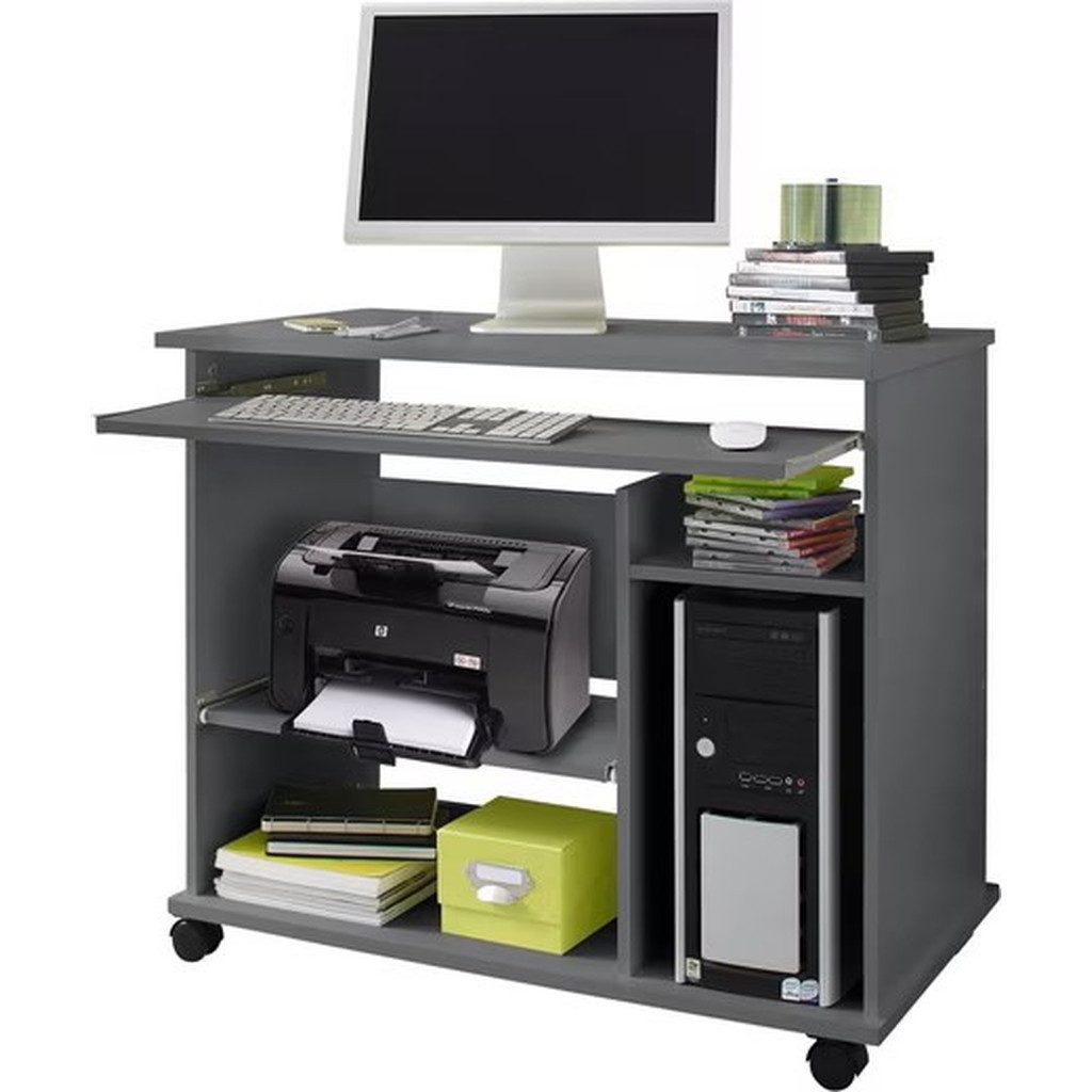 bv-vertrieb Computertisch Computertisch 90x50 cm, PC Tisch auf Rollen, Schr günstig online kaufen