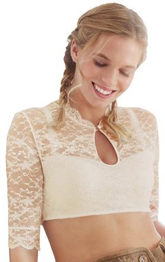 Nina Von C. Dirndlbluse aus Spitze 'Alicia' 1/2 Arm 48464971, Champagner