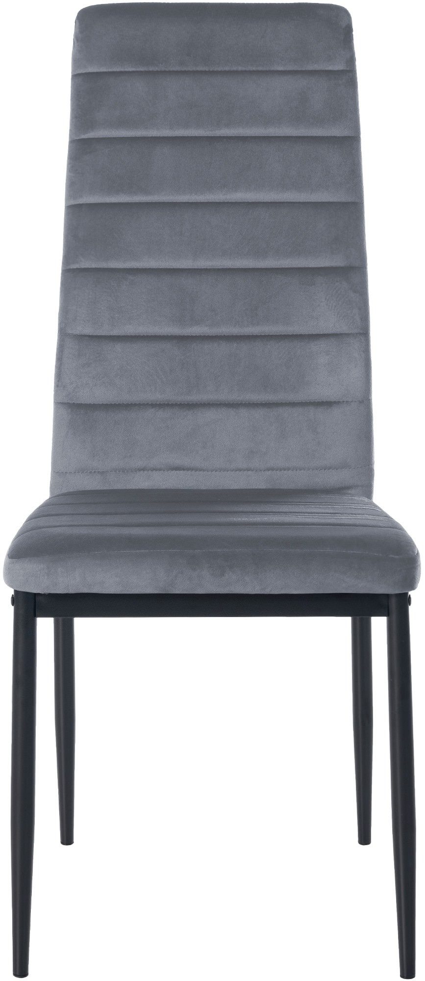 furnicato Esszimmerstuhl Esszimmerstühle Mayfair 4er Set 99x41,5x40 cm hellgrau (1 St)