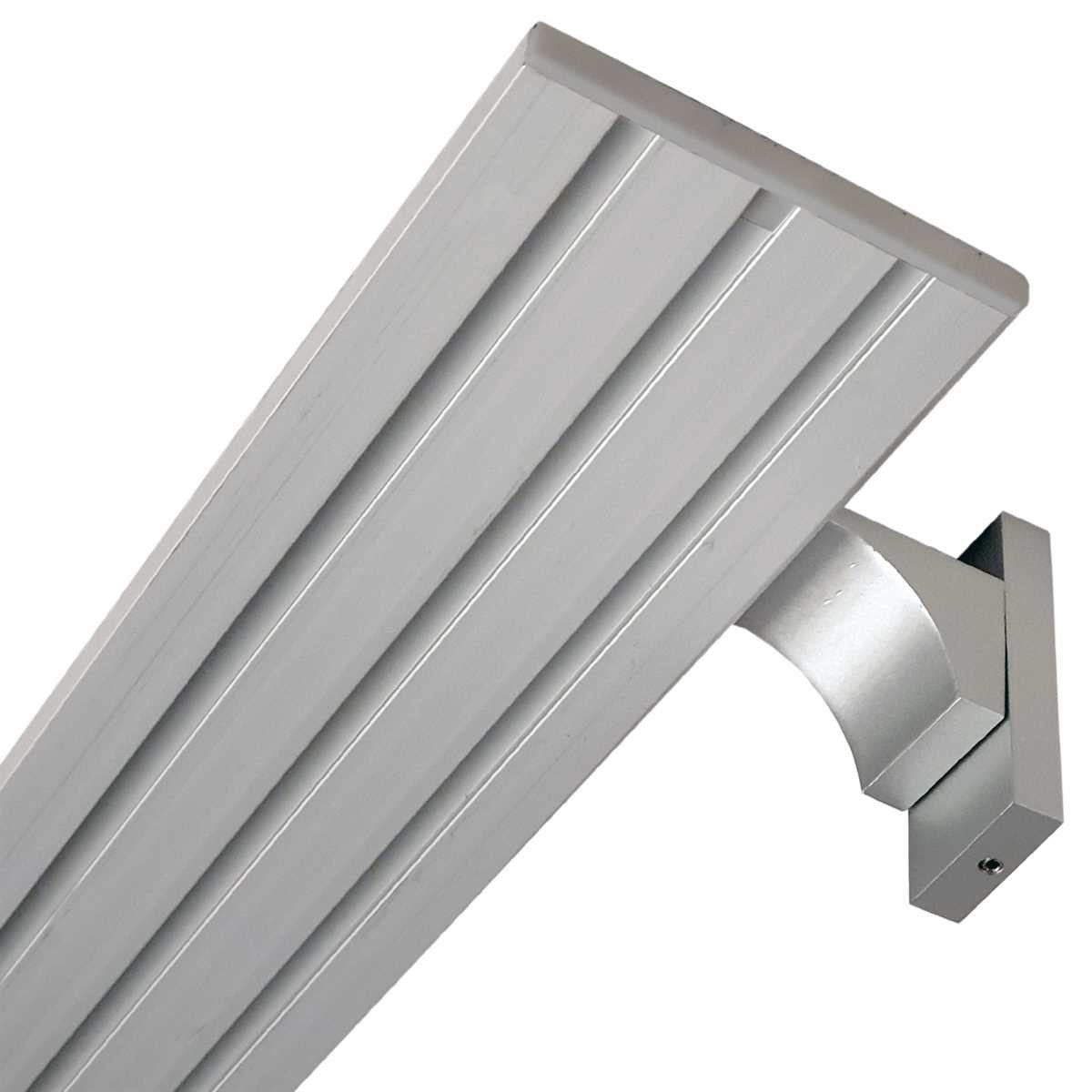 Bestlivings Gardinenschiene, 3-läufig, Fixmaß, Aluminium, verschraubte Aluminium Schiene (7mm), Längen bis 480cm, (4x120cm)