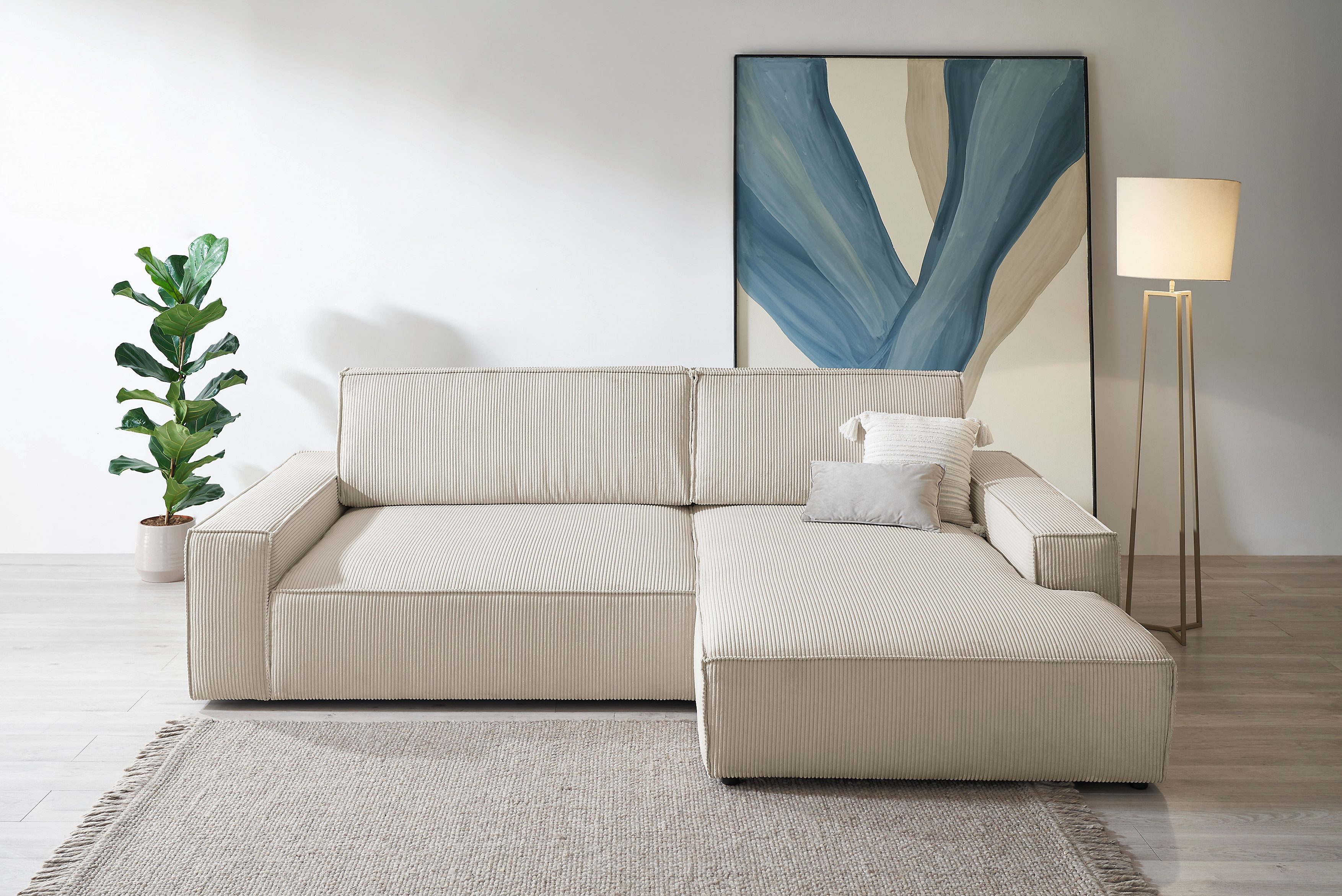Home affaire Ecksofa NEU: SHERWOOD XXL 284, Big-Sofa L-Form, tiefe Sitzfläc günstig online kaufen