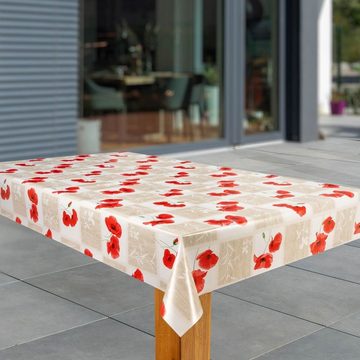 laro Tischdecke Wachstuch-Tischdecken Abwaschbar Monblume rechteckig