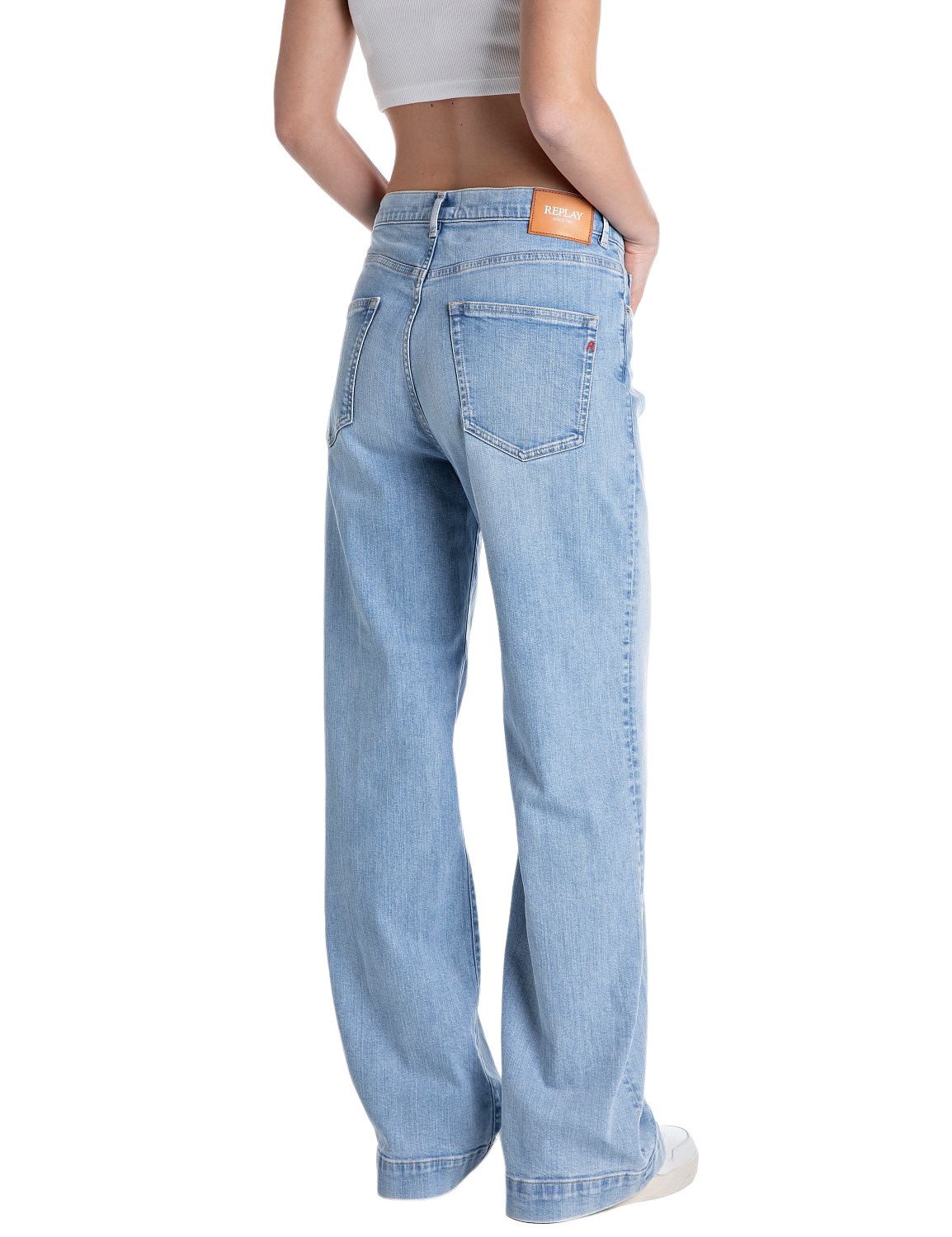 Replay Straight-Jeans MELJA mit Stretch