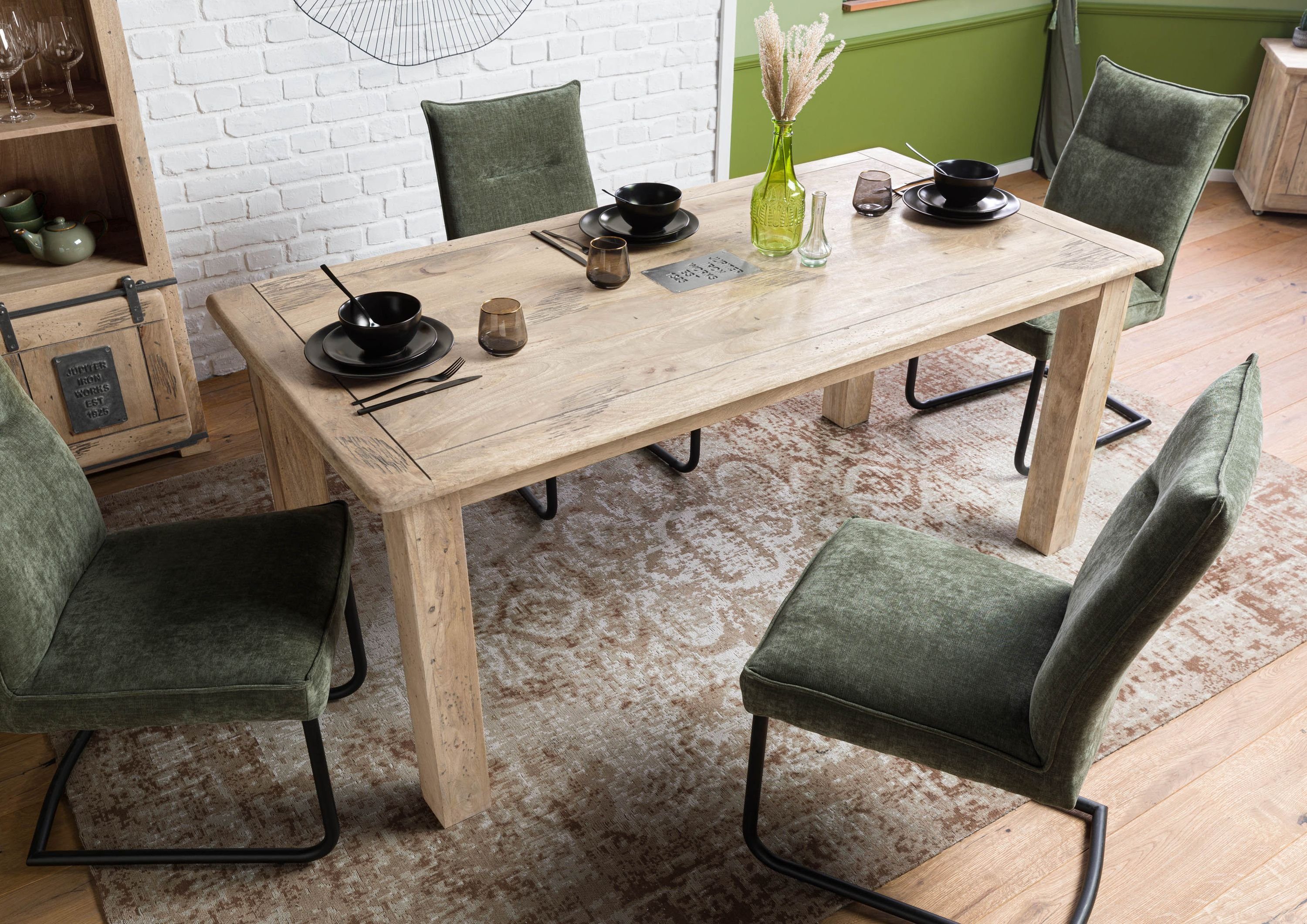 Massivmoebel24 Esstisch RAILWAY (Massivholz, Massivholztisch), Esstisch Man günstig online kaufen