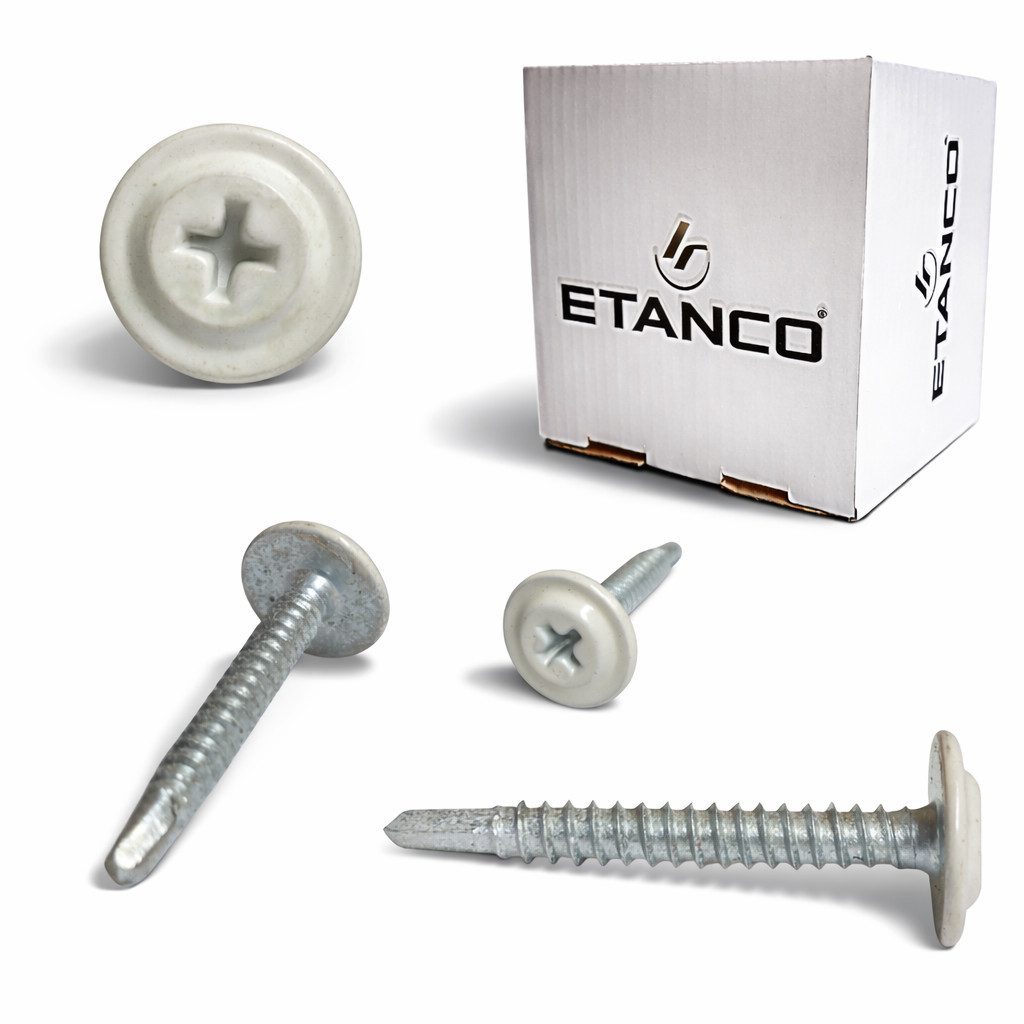 Etanco GmbH Blechschraube ETANCO GM-B Selbstbohrschrauben für Stahl Dach, (250 St)