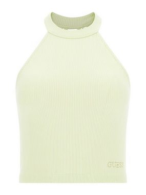 Guess Tanktop Top Unifarbenes Crop-Top Tori mit Spitzenbesatz (1-tlg)