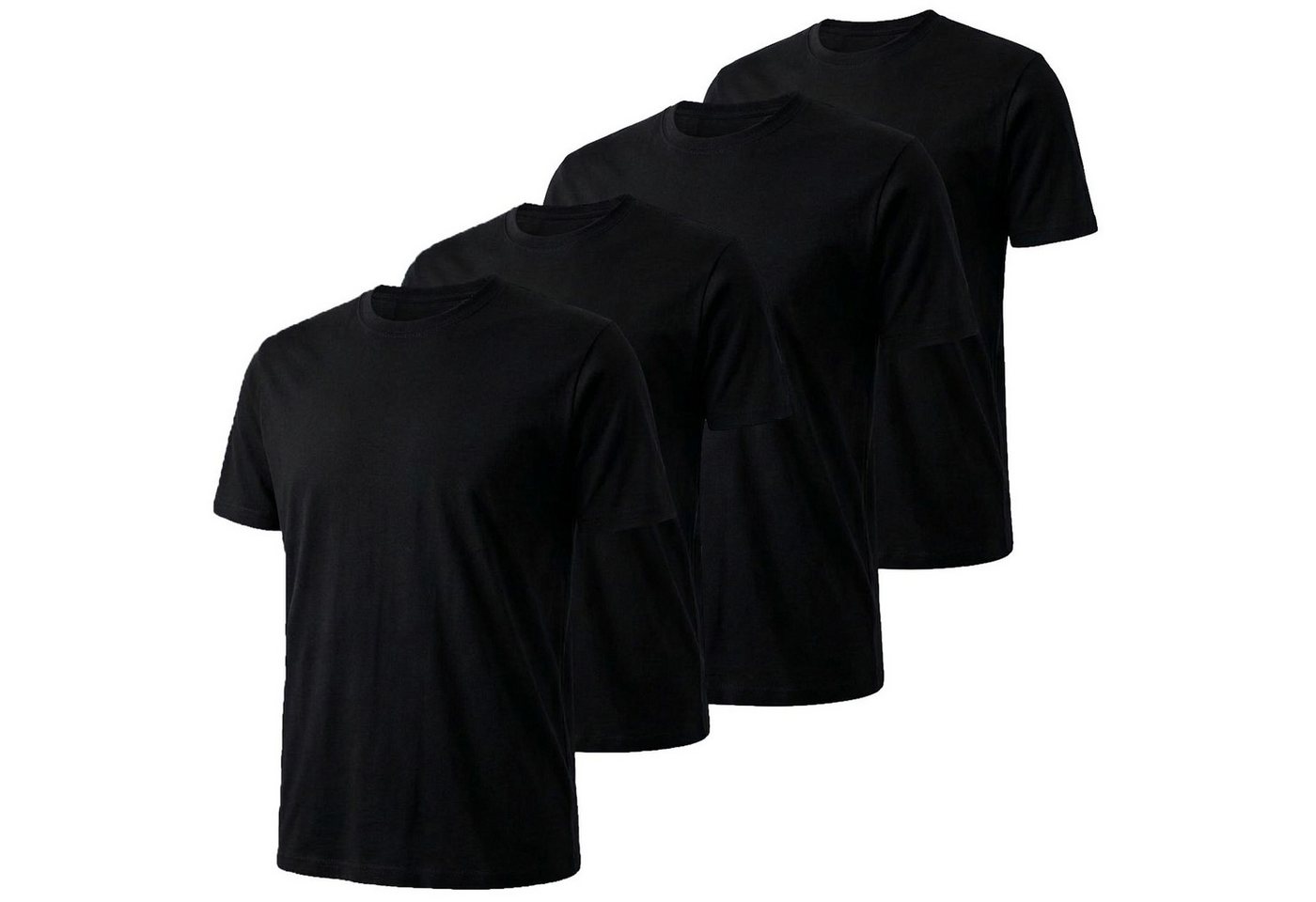 GÖTZBURG T-Shirt California (Sparpack) mit Rundhals-Ausschnitt, Premium-Qualität im 4er SPARPACK