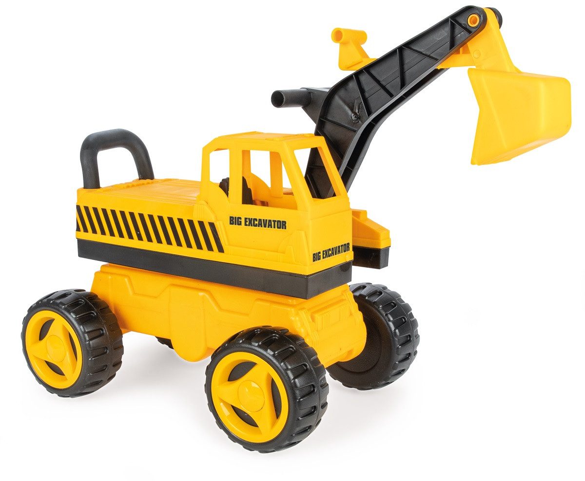 Lemodo Spielzeug-Aufsitzbagger Rutscherfahrzeug mit verstellbarer Schaufel und 360 Grad drehbar, 360° drehbar in allen Richtungen