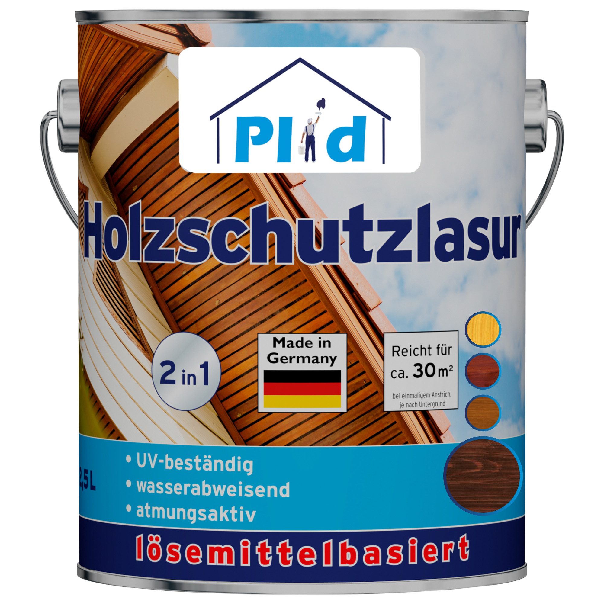 plid Holzschutzlasur Holzschutzlasur Holzlasur Holzschutz Holzgrundierung Holzschutzgel, Schnelltrocknend