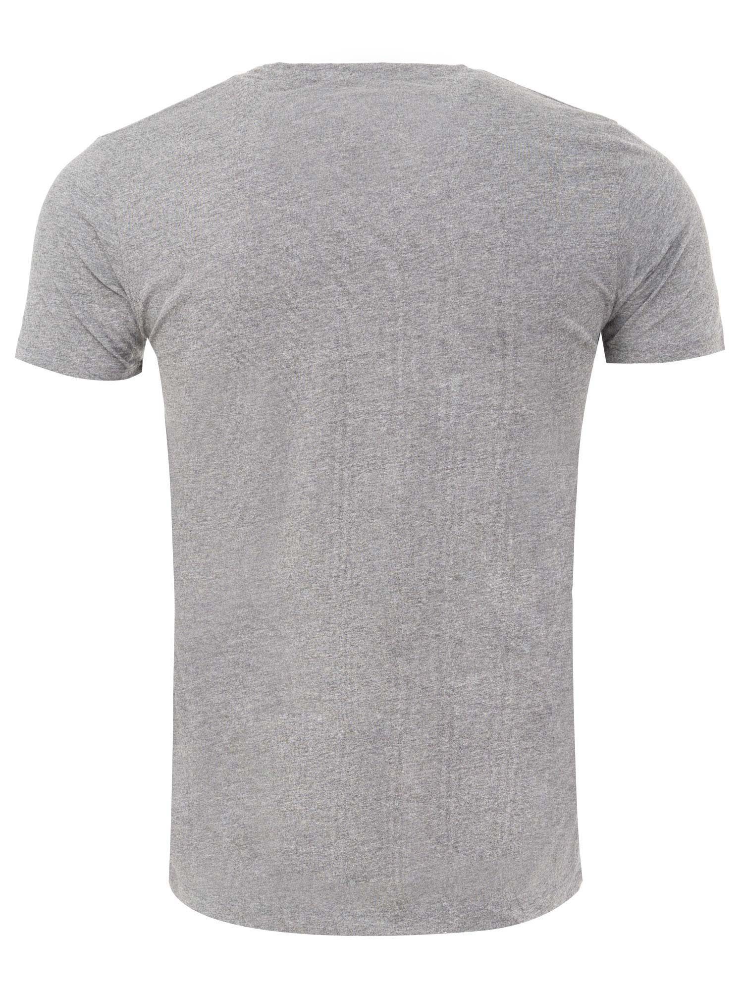 E101 Tazzio grau (2-tlg) 2er-Pack im V-Ausschnitt mit T-Shirt
