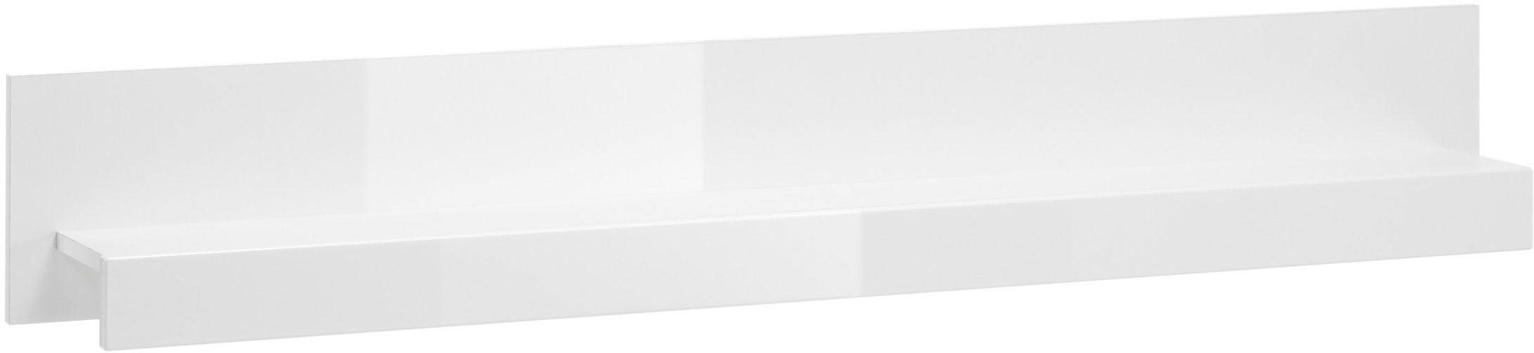 INOSIGN Wandboard Carat, modernes Wandregal, Wandhalter mit Ablagefach, 150 cm breit, vielseitig einsetzbares Hängeregal, in Weiß Hochglanz