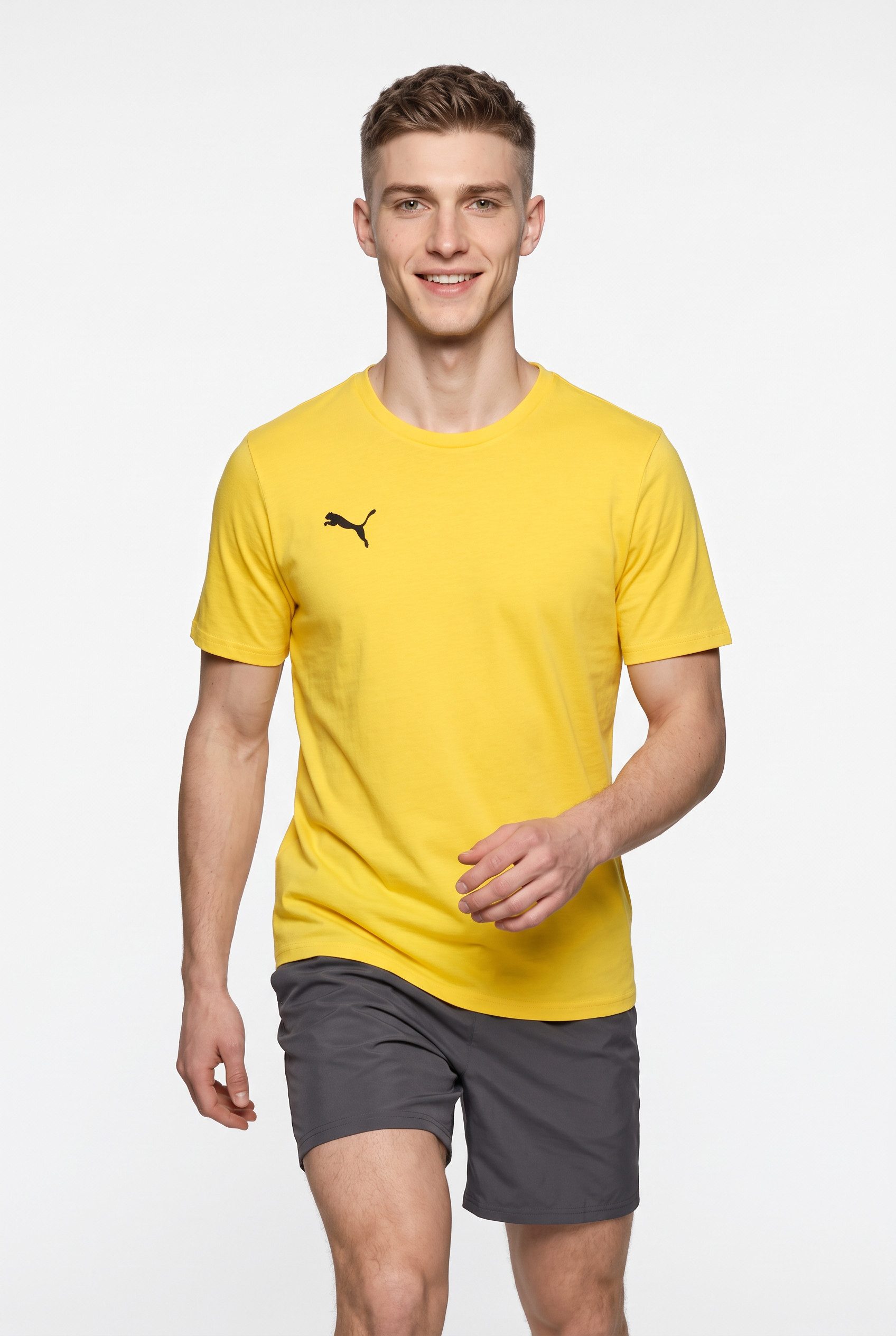 PUMA Trainingsshirt TEAMGOAL CASUALS TEE gerader Abschluss, Kurzarm, für Sportmode, Rundhalsausschnitt