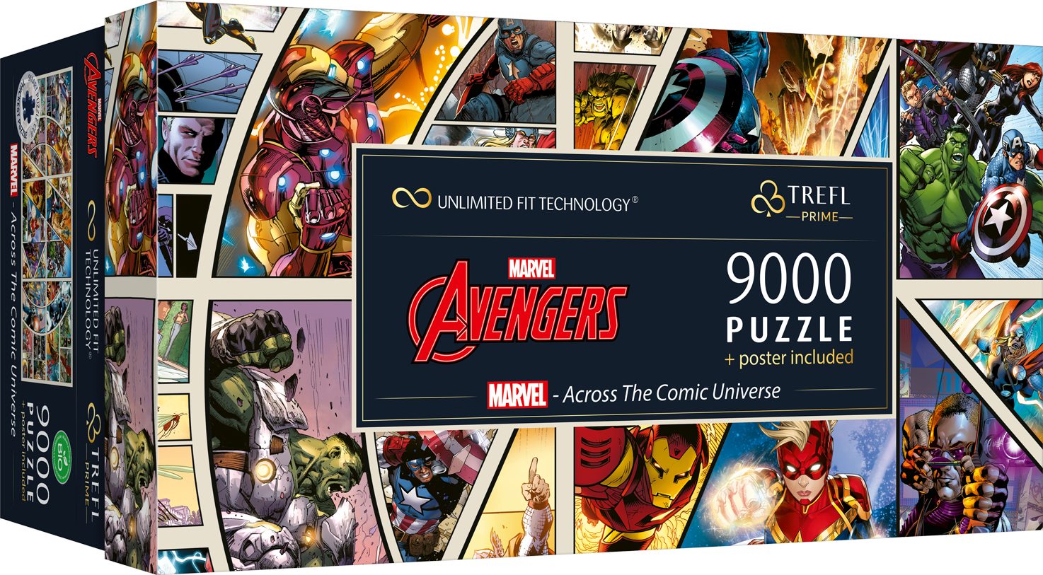 Trefl Puzzle Europe Marvel in 1500 the Comic Puzzleteile, 81022 - Trefl Made Across Universe