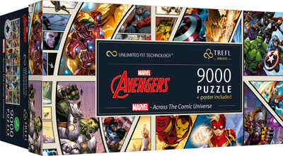 Trefl Puzzle Trefl 81022 Marvel - Across the Comic Universe, 1500 Puzzleteile, Made in Europe