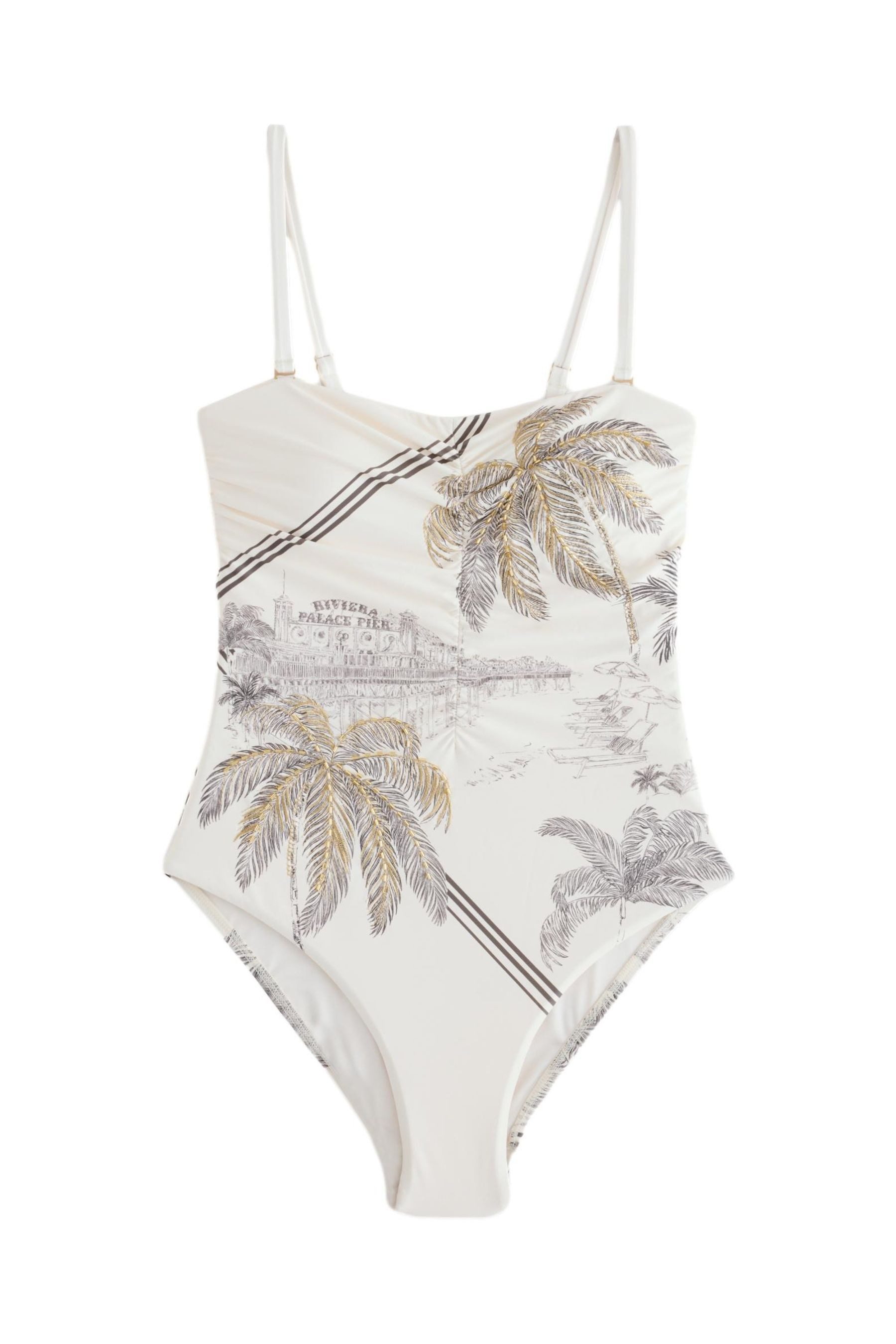 Badeanzug B by Ted Baker bauchformender Bandeau-Badeanzug