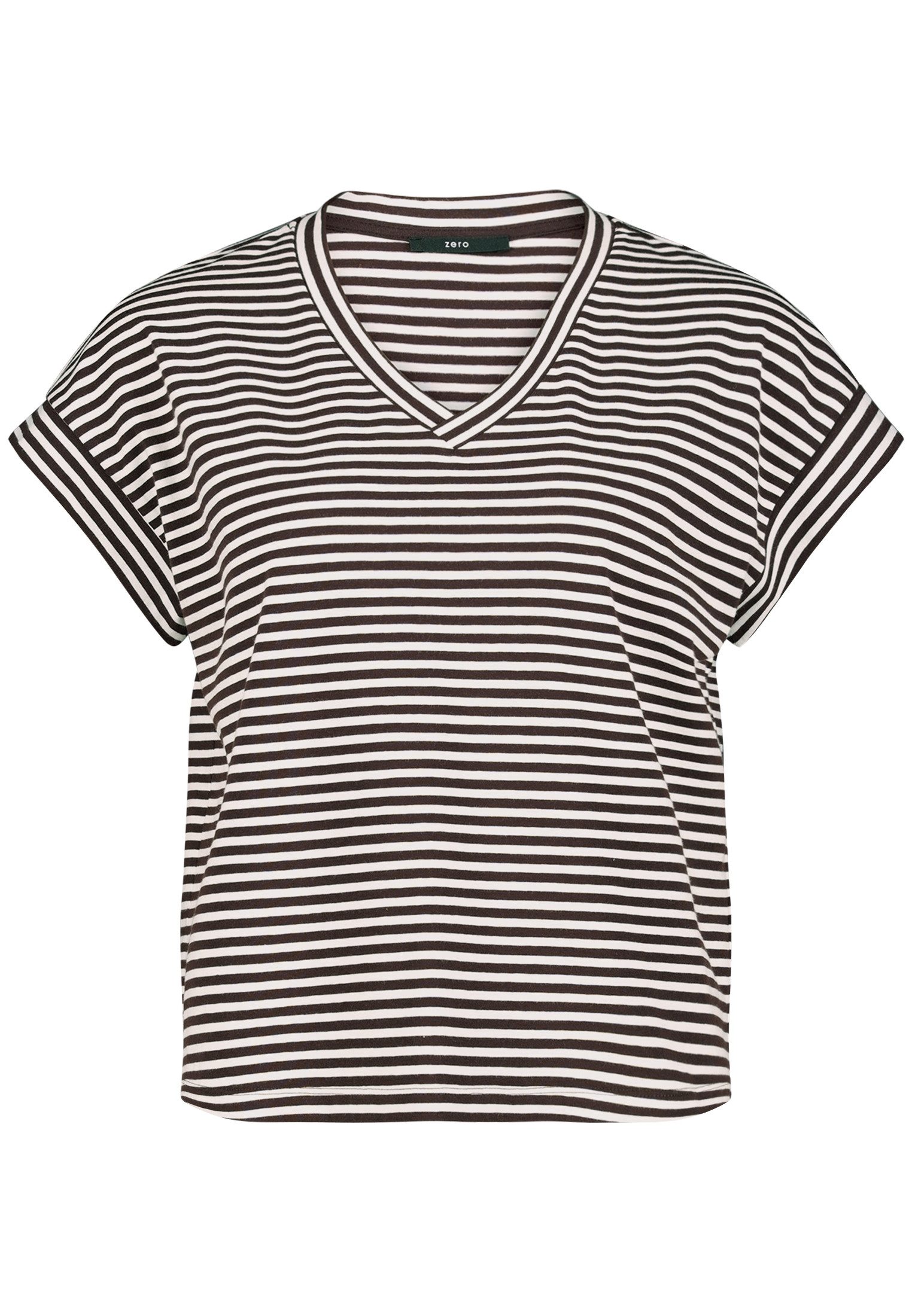 Kurzarmshirt Damen mit V-Ausschnitt