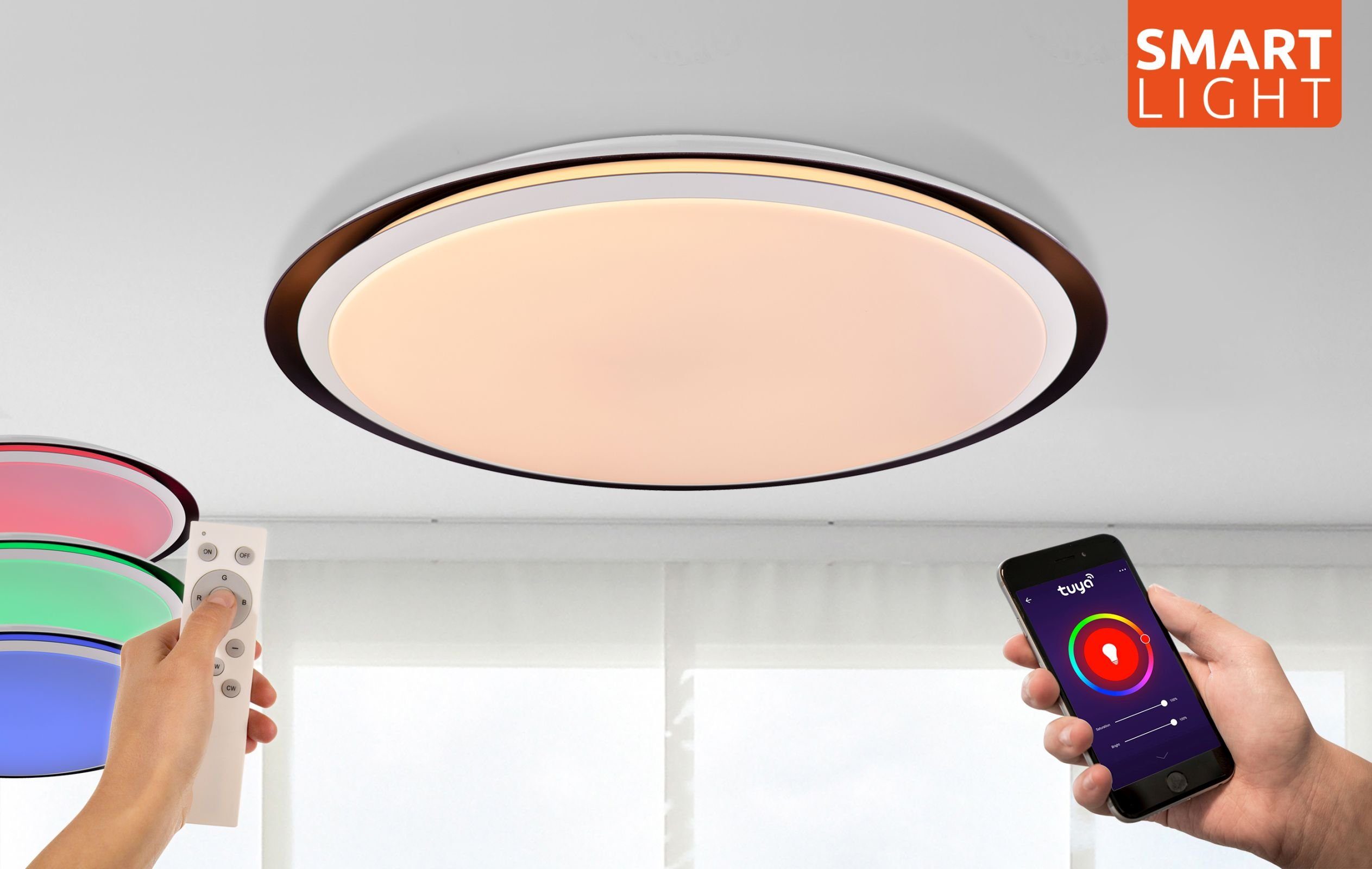 Design Lampe Led Farbwechsel Fernbedienung Deckenlampe Deckenleuchte Leuchte Neu www.otto.de