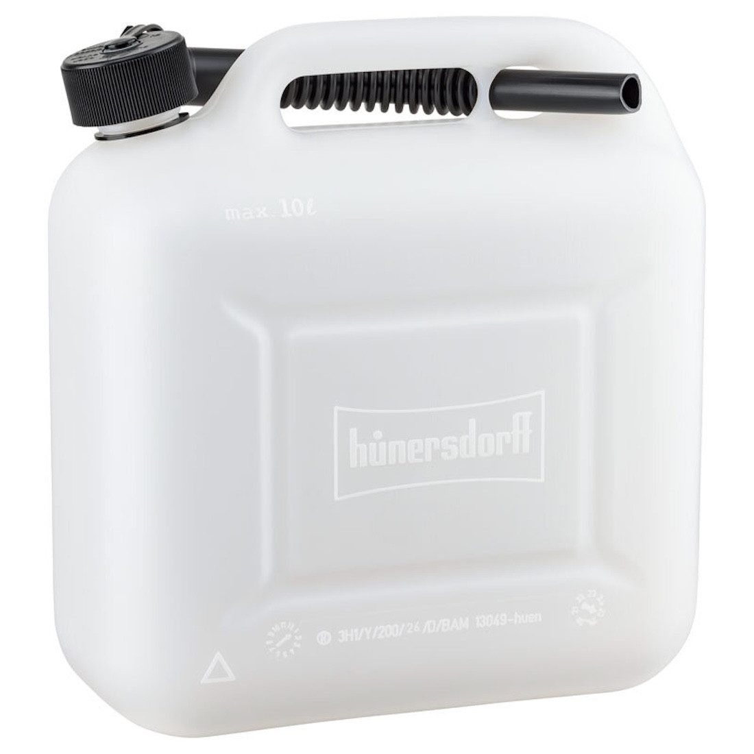 hünersdorff Benzinkanister Kraftstoffkanister 10 Liter Benzinkanister, Dieselkanister transparent (Kraftstoffkanister 10 Liter Benzinkanister, Dieselkanister transparent)