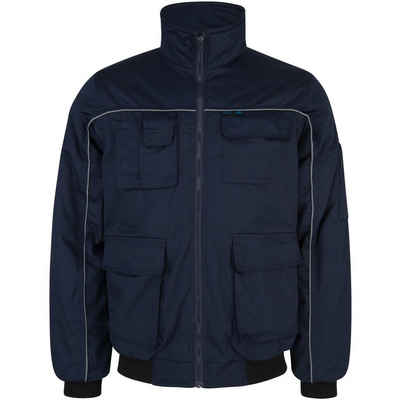 PRO FIT by Fitzner Arbeitsjacke Profi Navy Blau (1, Stück) Robust & Warm, Reflektierend, Viele Taschen, Optimaler Sitz