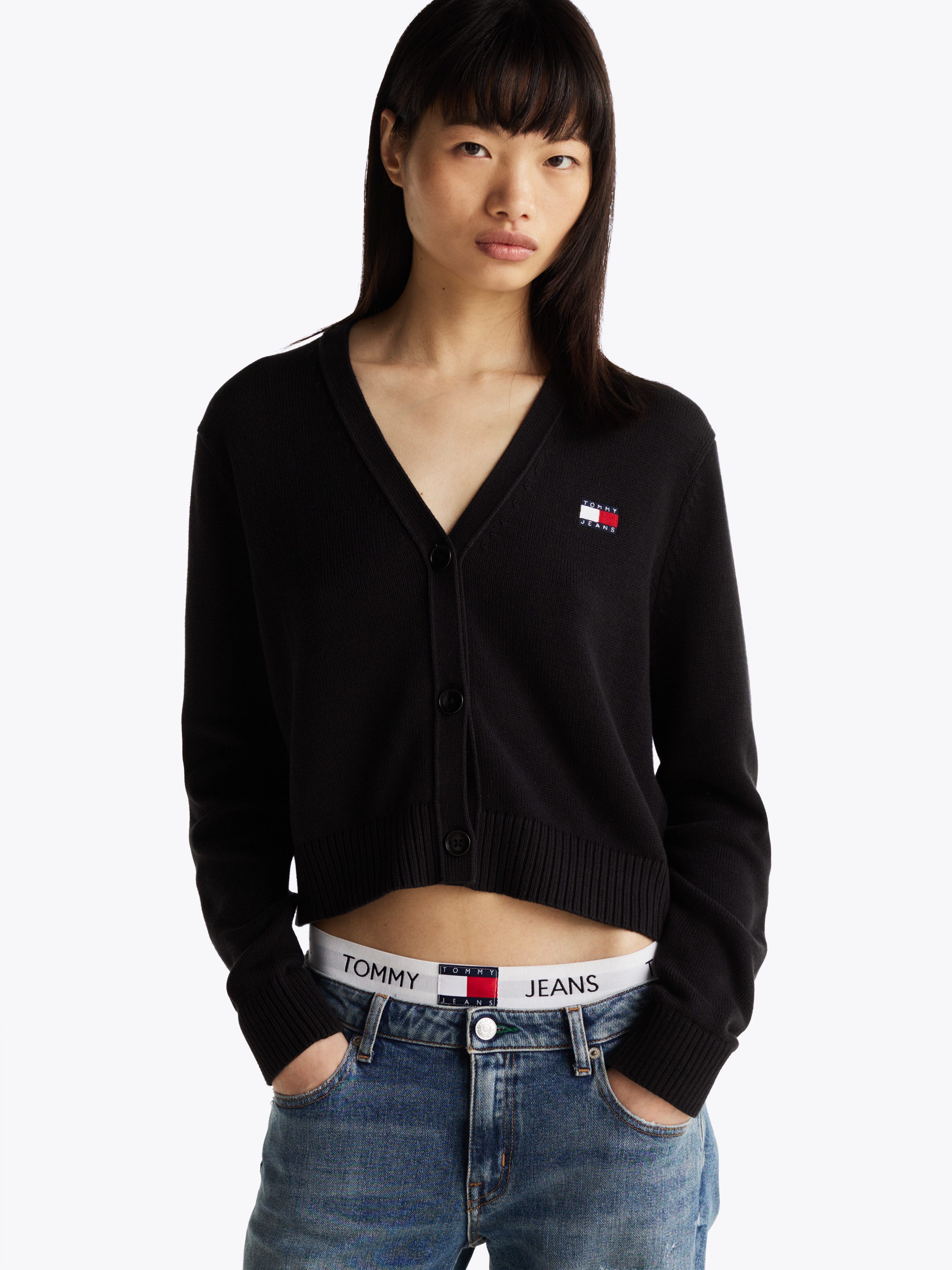 Tommy Jeans Curve Strickjacke TJW ESSENTIAL günstig online kaufen