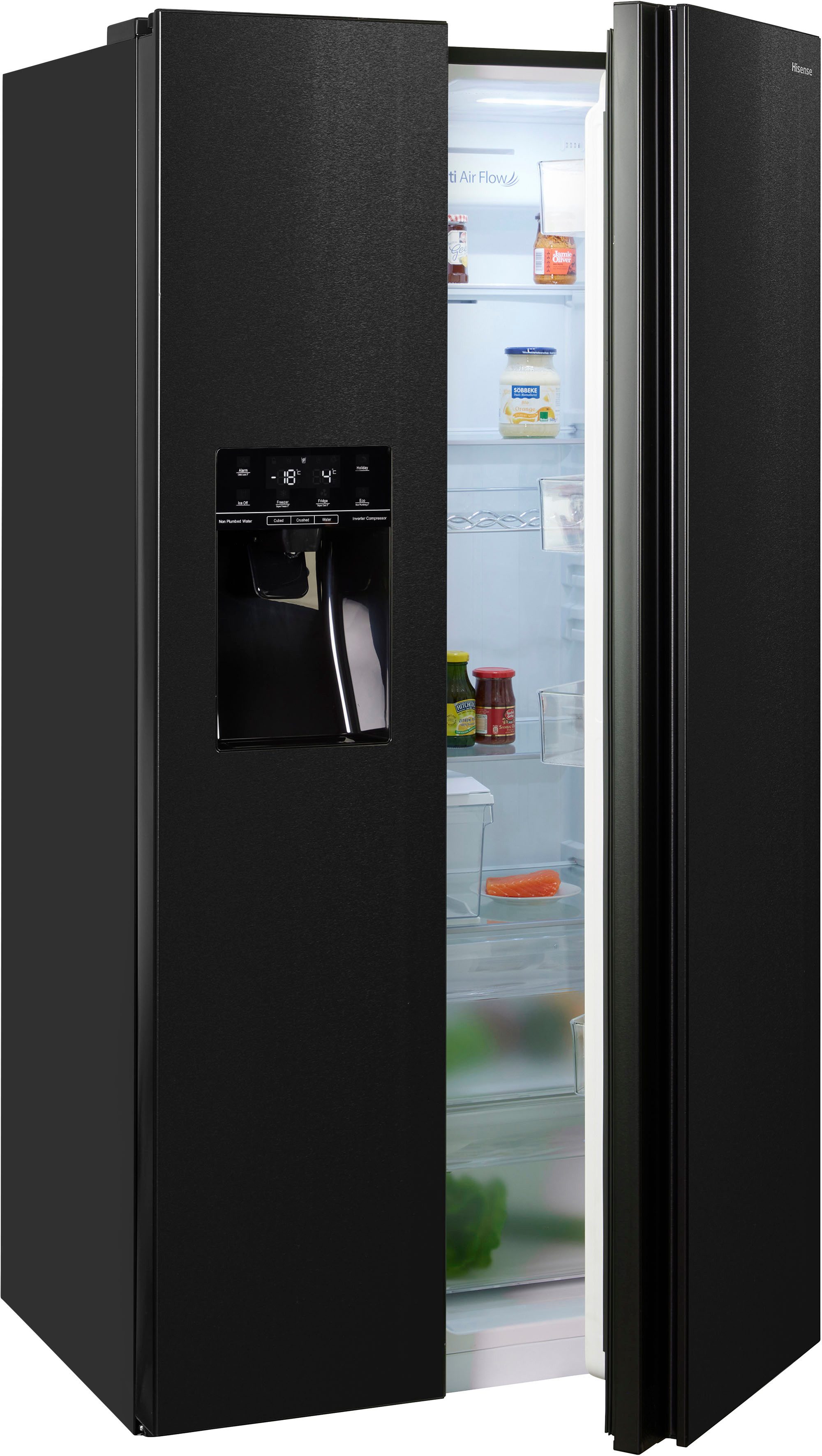 Hisense Side-by-Side RSIM535AFE, 178,6 cm hoch, 91,5 cm breit, Wasser-/Eisspender, NoFrost, mit Wassertank, Made in Europe
