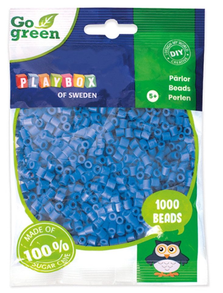Playbox Bügelperlen Playbox Bügelperlen Go green Midi 1000 Stk. blau