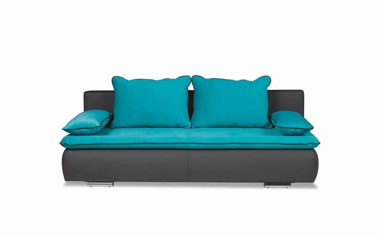 Sofa Luxus Dreisitzer JVmoebel Türkis Couch Designer Europe in Moderner Stoff 3-Sitzer, Made