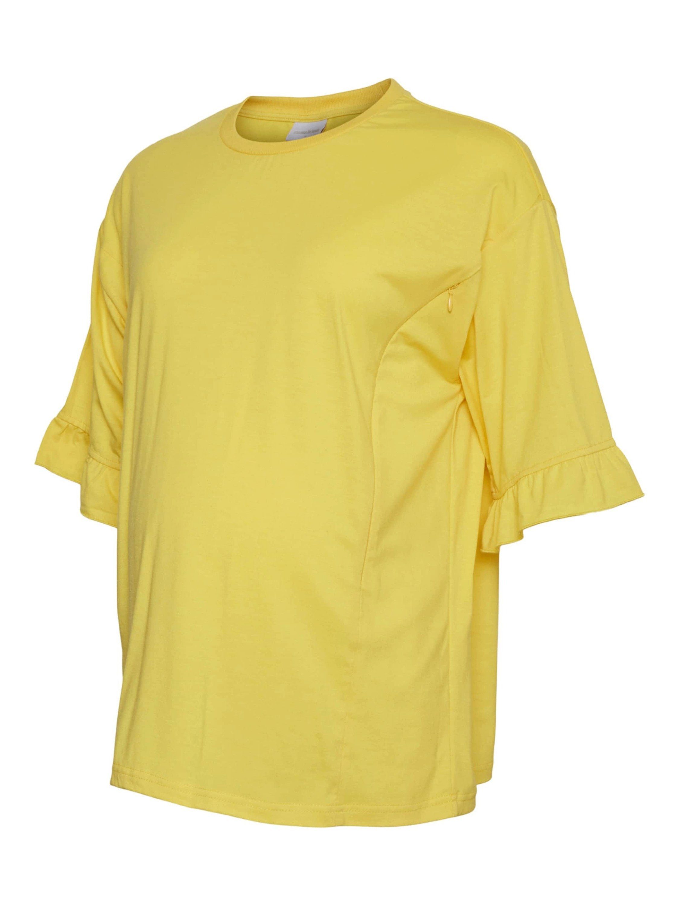 Mamalicious T-Shirt Noly Lia (1-tlg) Rüschen, Drapiert/gerafft