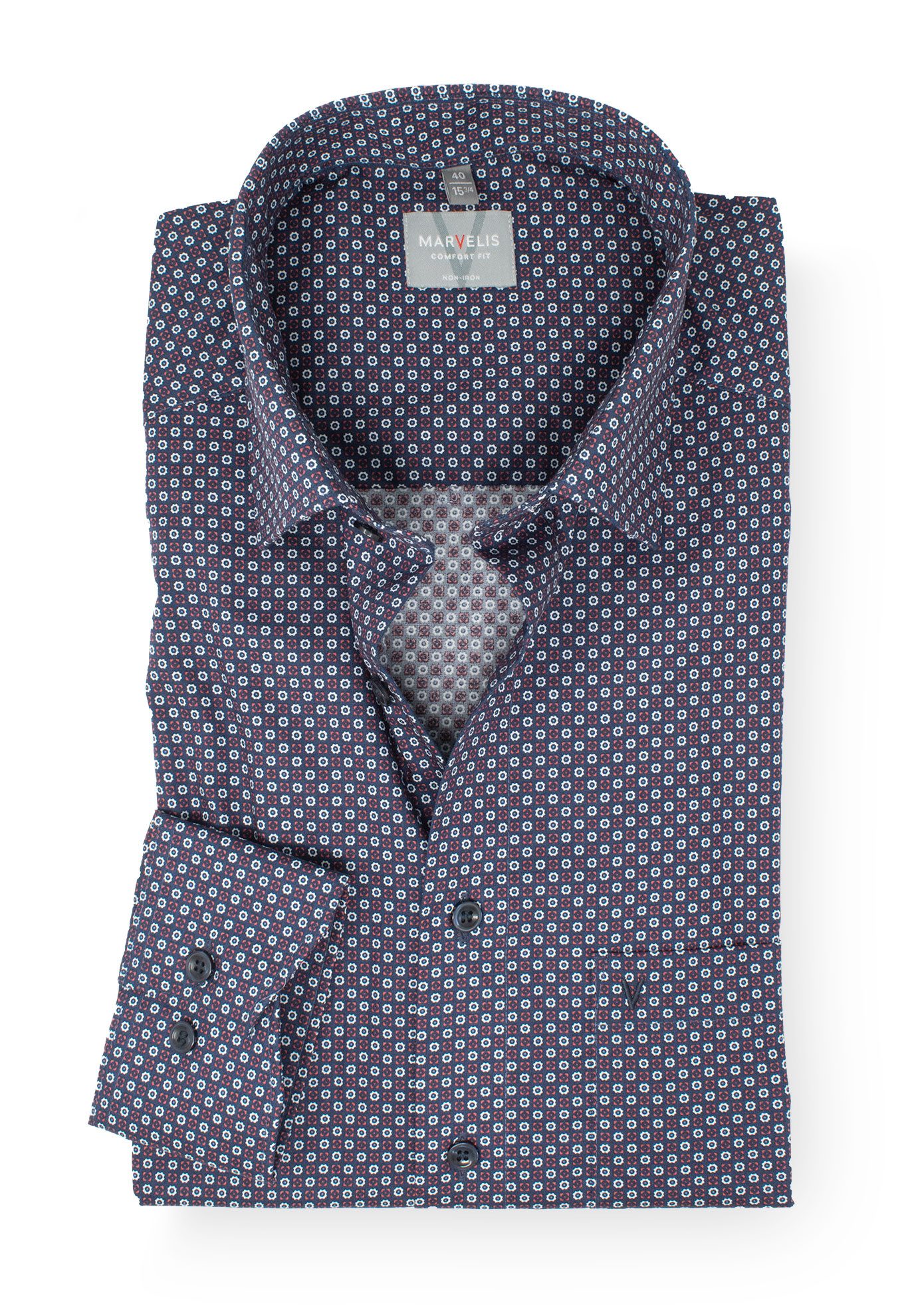 MARVELIS Businesshemd Comfort Fit bequeme Schnittführung günstig online kaufen