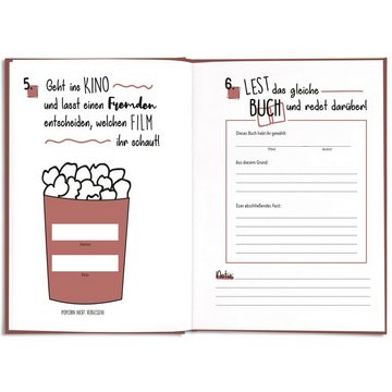 CUPCAKES & KISSES Notizbuch Bucket List Buch für Paare, Geschenk für Sie & Ihn, Geschenke für Paare und Partner, Geschenk für