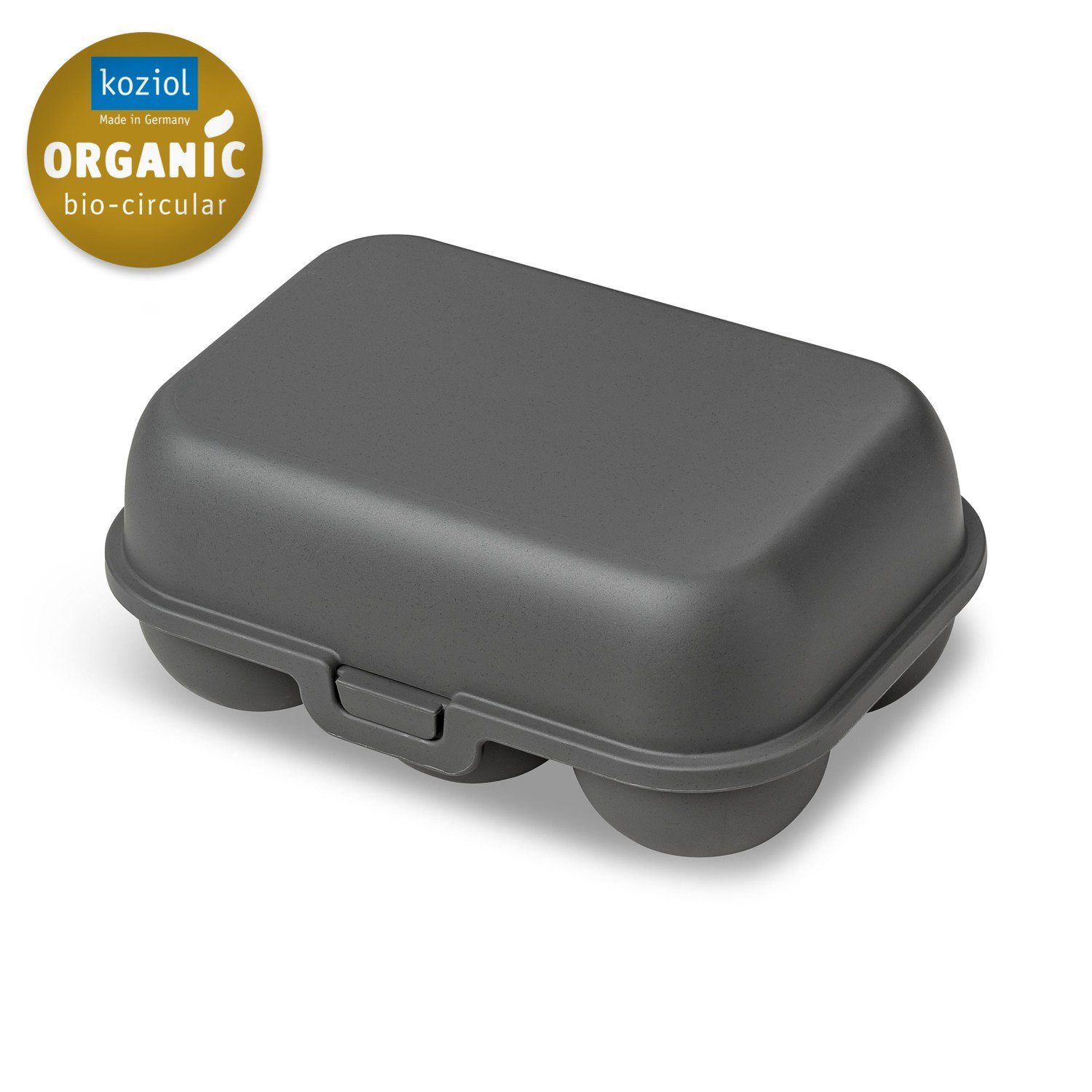 KOZIOL Eierkorb Eierbox Eggs To Go Mini nature ash grey, Kunststoff