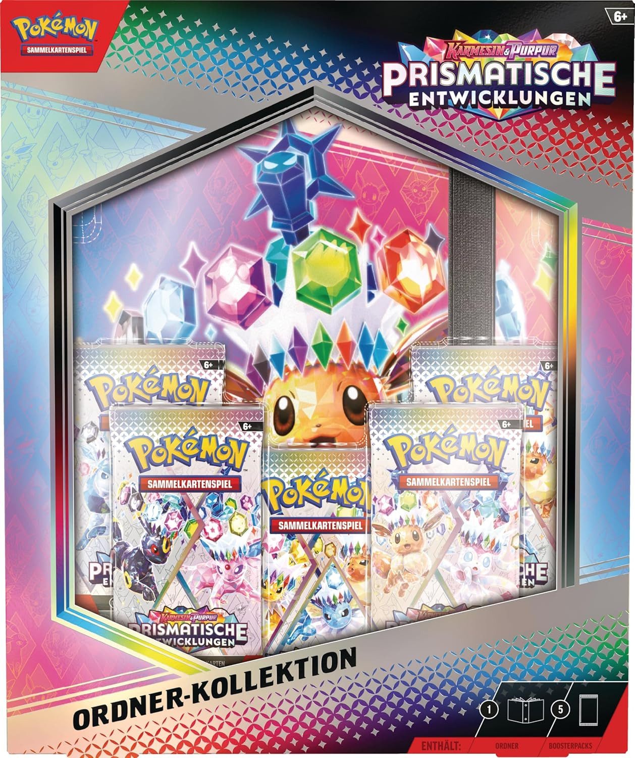 The Pokémon Company International Sammelkarte Pokémon Prismatische Entwicklungen Ordner Kollektion (deutsch)