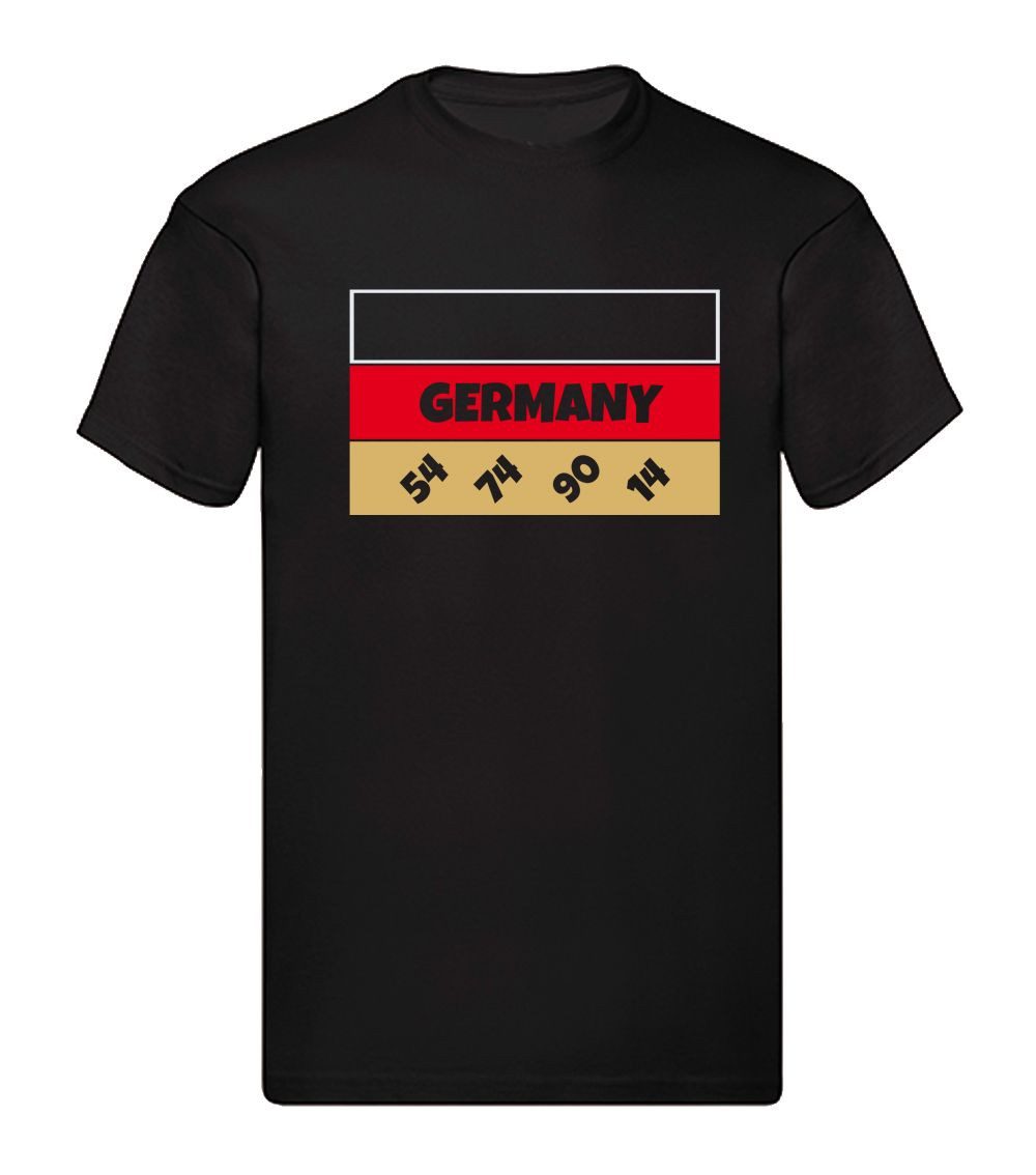 G-graphics T-Shirt Deutschland Flagge – 54 / 74 / 90 / 14 (1-tlg) Herren T-Shirt mit einem Motiv für den echten Fan