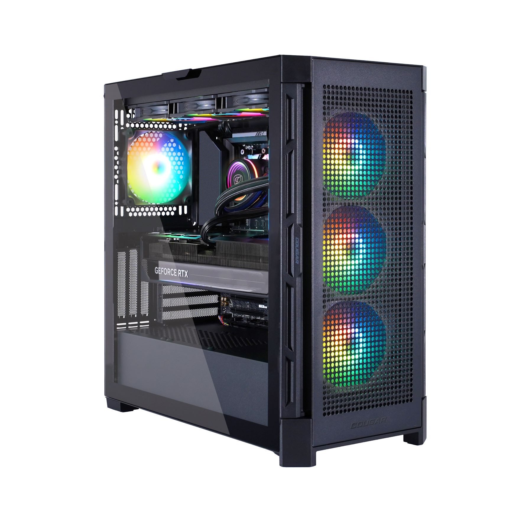 Cougar DUOFACE PRO BK 7936 AMD Ryzen 5 9600X 32GB DDR5 1TB SSD RTX 5060Ti Gaming-PC (AMD Ryzen 5 9600X, RTX 5060 Ti, 32 GB RAM, 1000 GB SSD, Wasserkühlung, Windows 11, DDR5 RAM, Wasserkühlung)