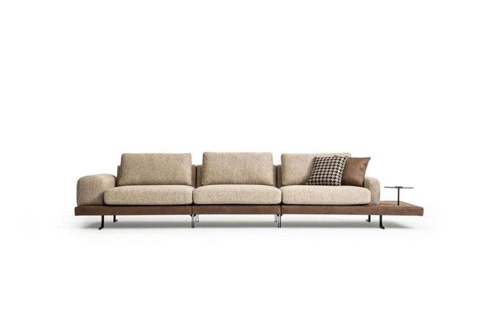 JVmoebel Sessel), Europe Couche Sofa Textil Sofa 5+3 Beige Made (Nur Wohnzimmer + Set in Sitzer Luxus, Wohnzimmer-Set Dreisitzer