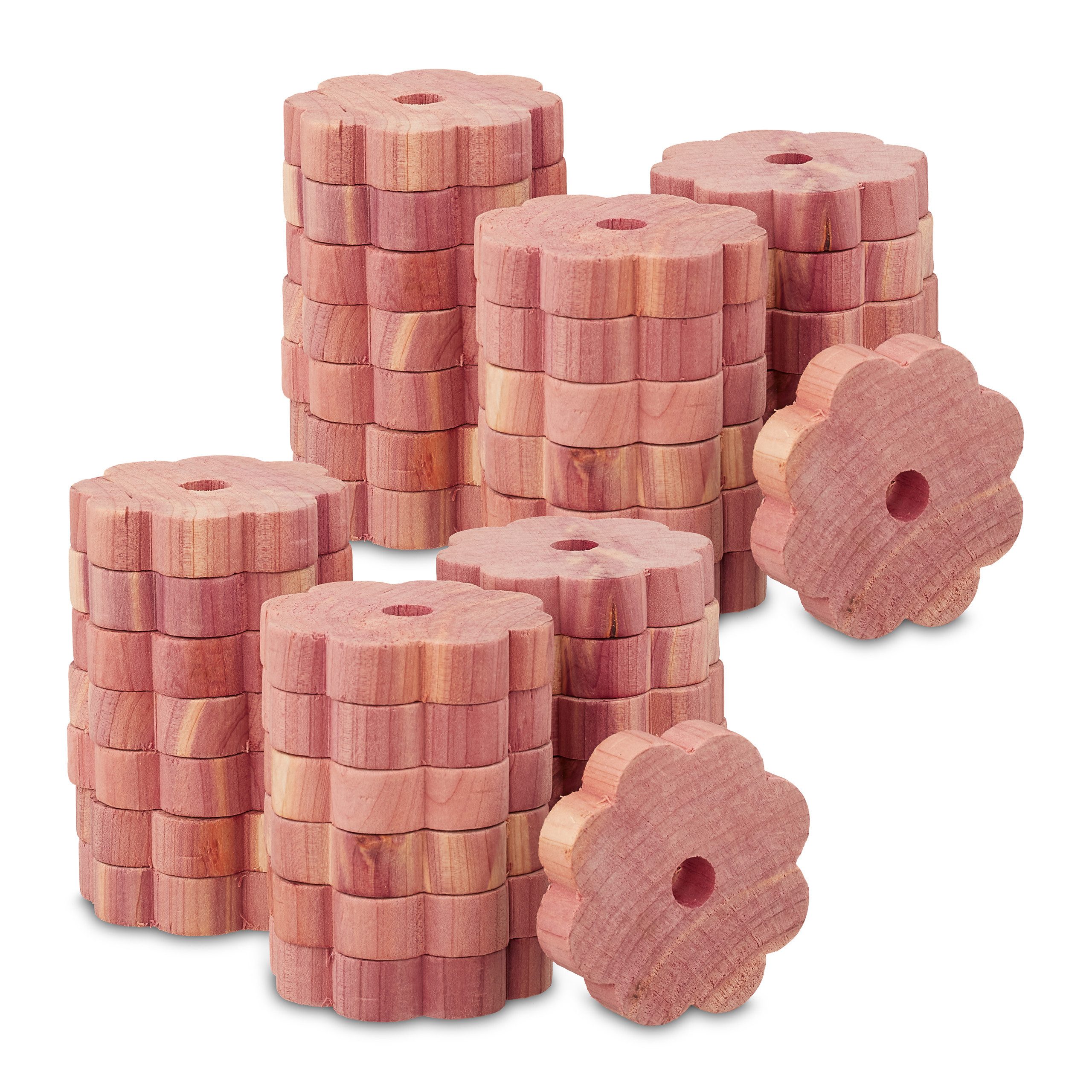 relaxdays Kleiderbügel 40 x Zedernholz Mottenschutz günstig online kaufen