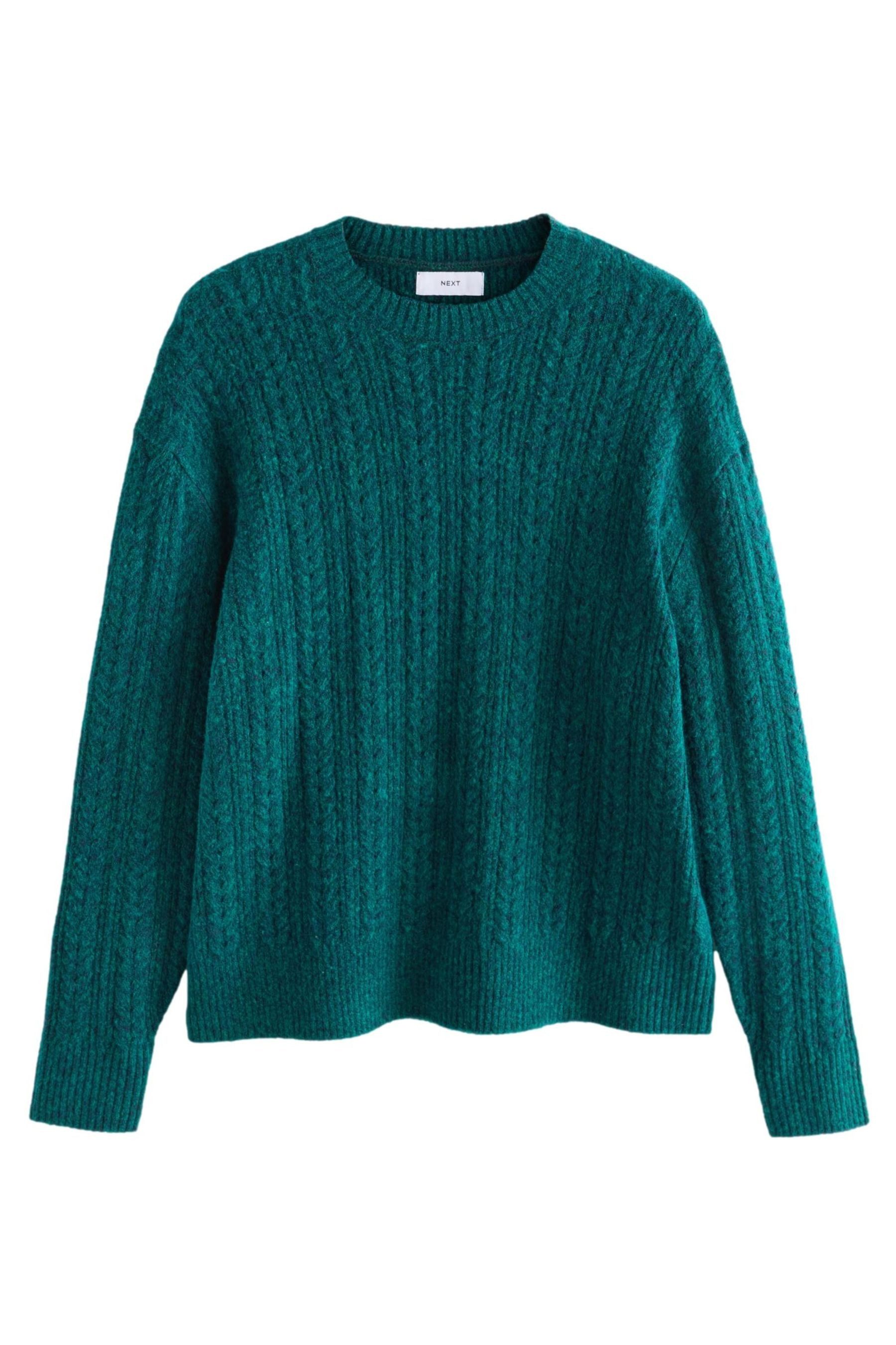 Next Troyer Relaxed Fit Zopfmusterpullover mit Wollanteil (1-tlg)