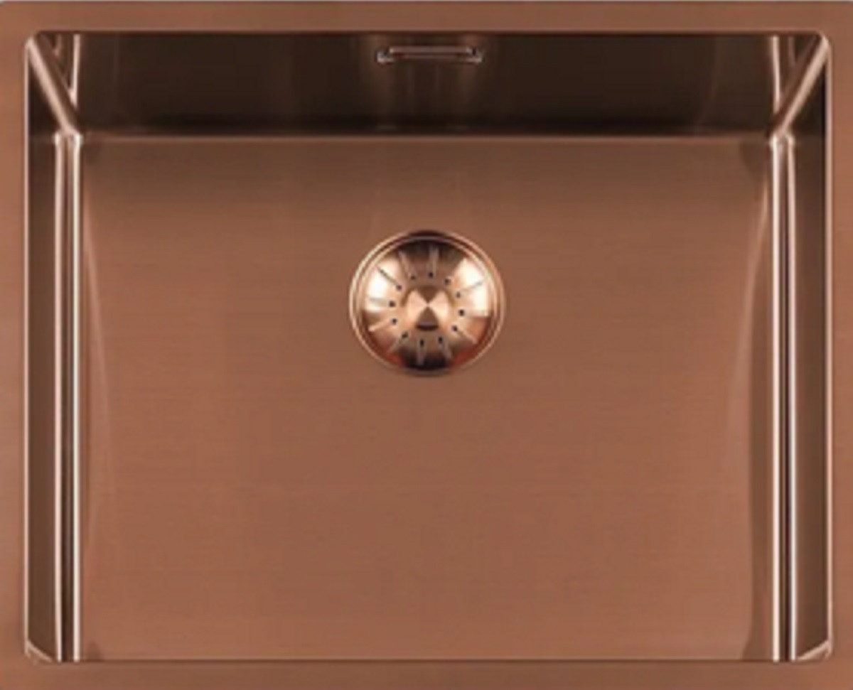 togo Küchenspüle 50SP-Copper, rechteckig, 54/44 cm, Copper Edelstahl Spüle