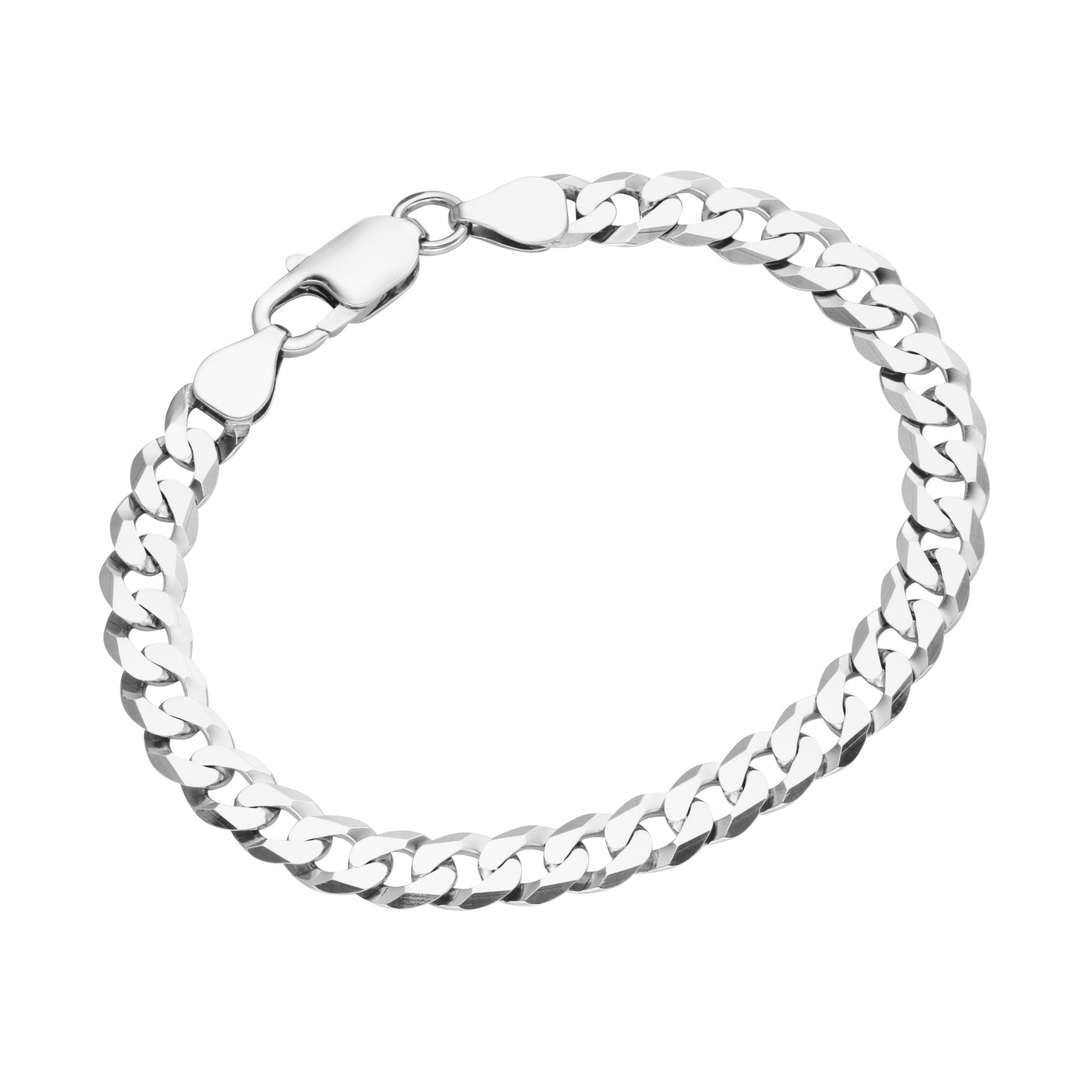 Smart Jewel Panzerarmband Panzerkette diamantiert, massiv, Silber 925 günstig online kaufen