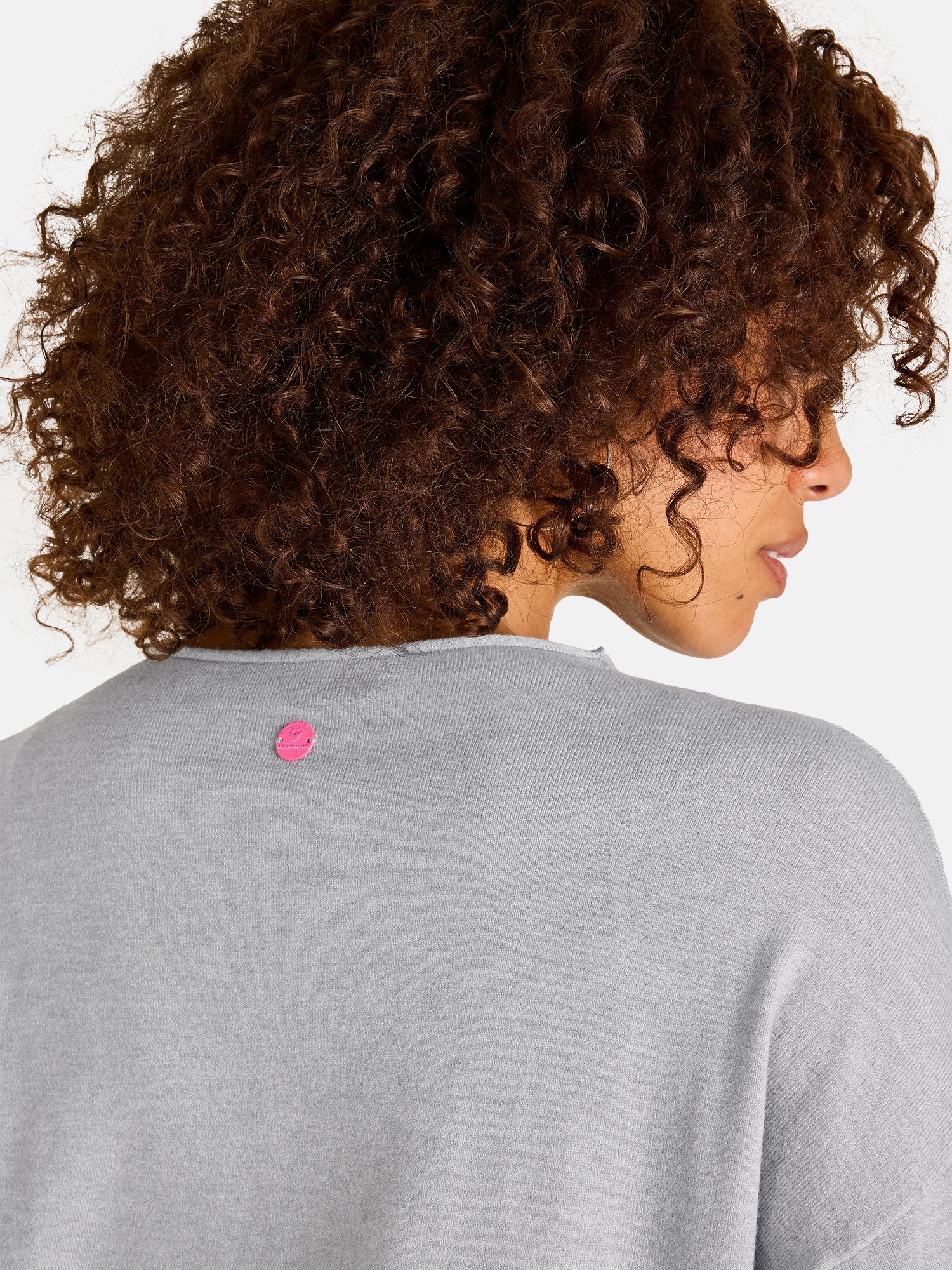 Lieblingsstück Rundhalspullover LariL mit Rollkante, Materialmix mit Viskose