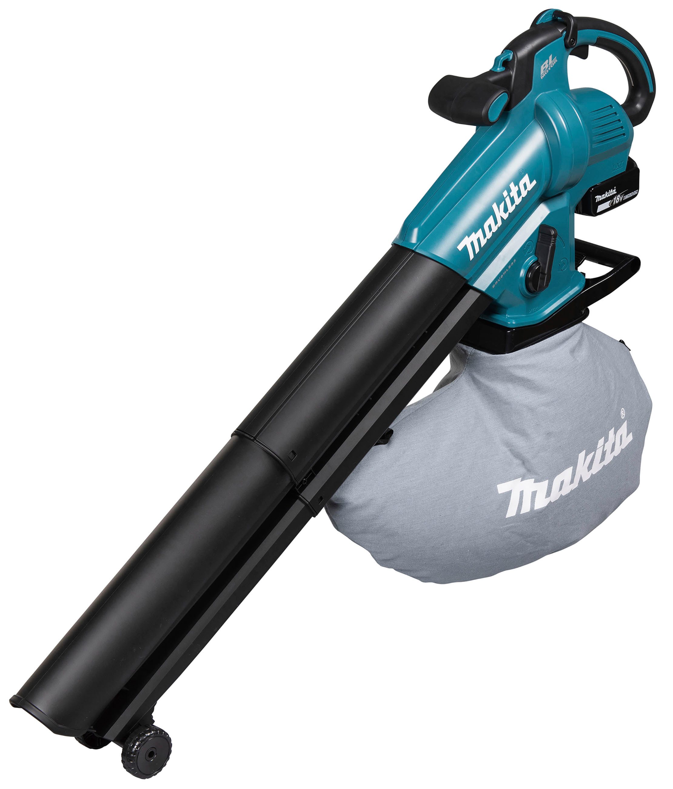 Makita Akku-Laubbläser 2 in 1 Akku-Laubsauger inkl. Häckselfunktion »DUB187Z«, ohne Akku und Ladegerät, 18V, 64 m/s, 366 m3 /h