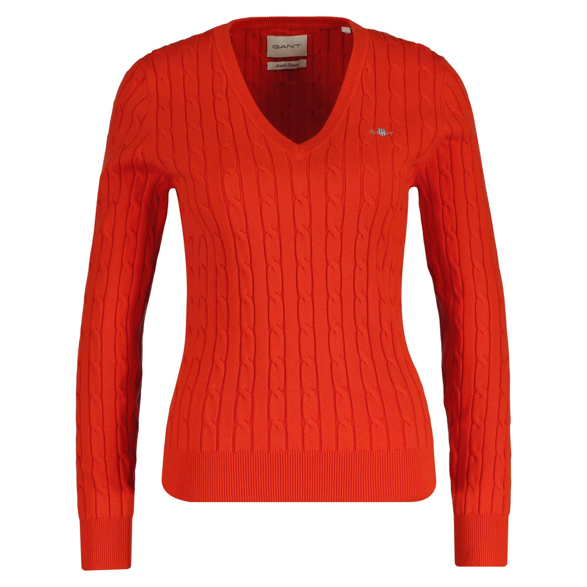 Gant Sweater Damen Strickpullover Baumwolle