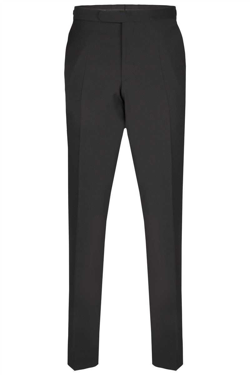 Wilvorst Anzughose Wilvorst CLASSICs Herren Smokinghose Drop8 Schwarz