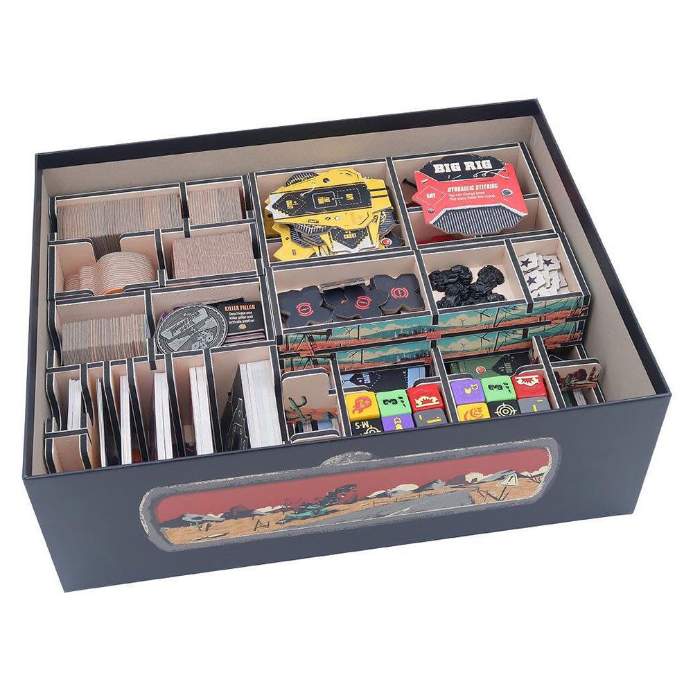 Folded Space Spiel Colour Insert für Thunder Road Vendetta - Sortiereinsatz, Spielzubehör, Einsatz für Organisation von Spielbestandteilen für Thunder Road