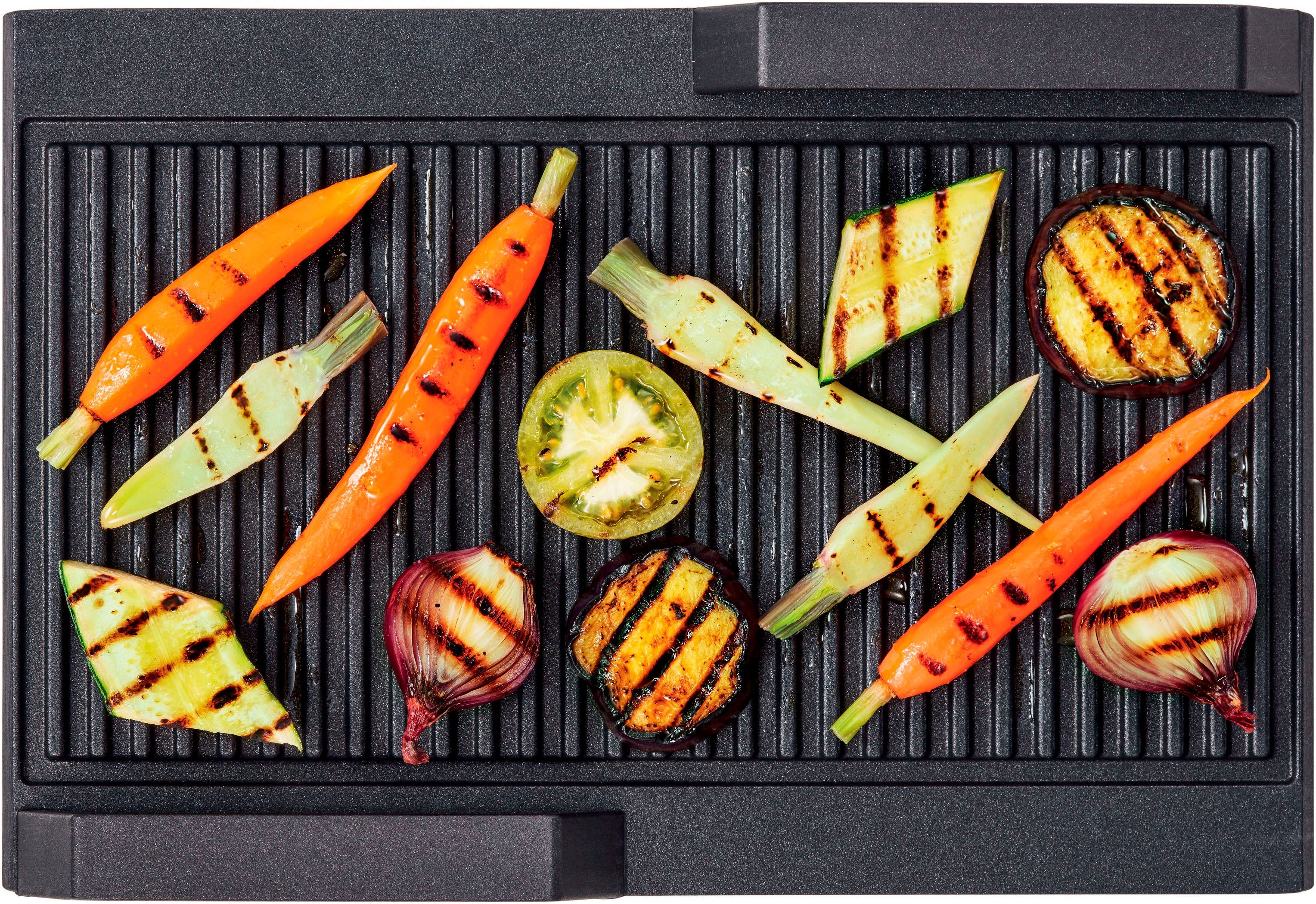 BOSCH Grillplattenaufsatz HEZ390522, Aluguss, für zusammengeschaltete FlexZonen bei Kochfeldern mit Induktion
